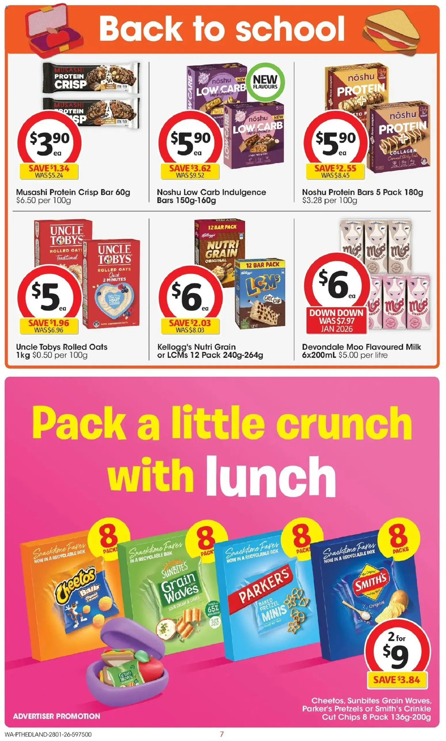 Coles catalogue - valid from 28.01.2026 | Page: 7 | Products: Box, Milk, Sour cream, Cream