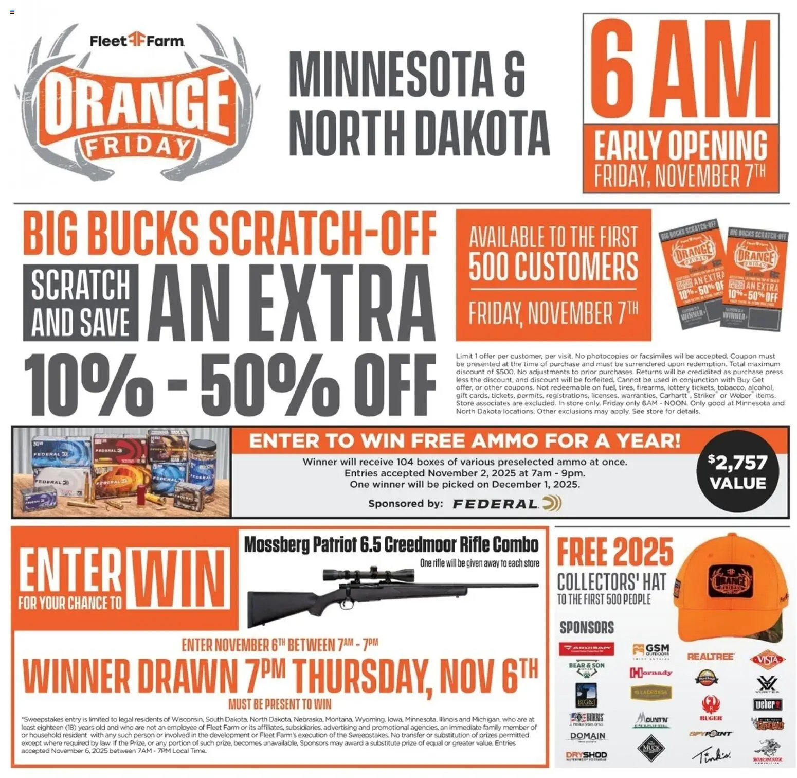 Mills Fleet Farm Hunt Week MN/ND - valid from 30.10.2025 | Page: 24 | Products: Press, Hat, Ammo, Rifle