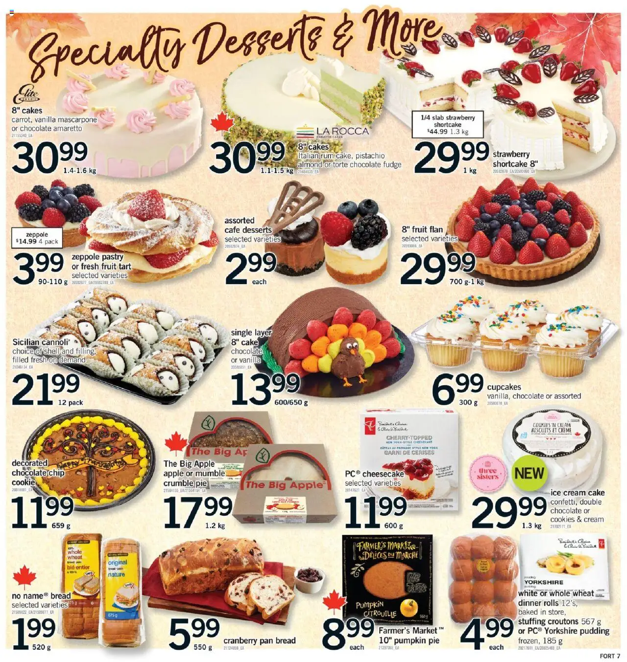 Fortinos flyer valid from 02.10.2025 | Page: 8 | Products: Cream, Cookies, Ice cream, Chocolate