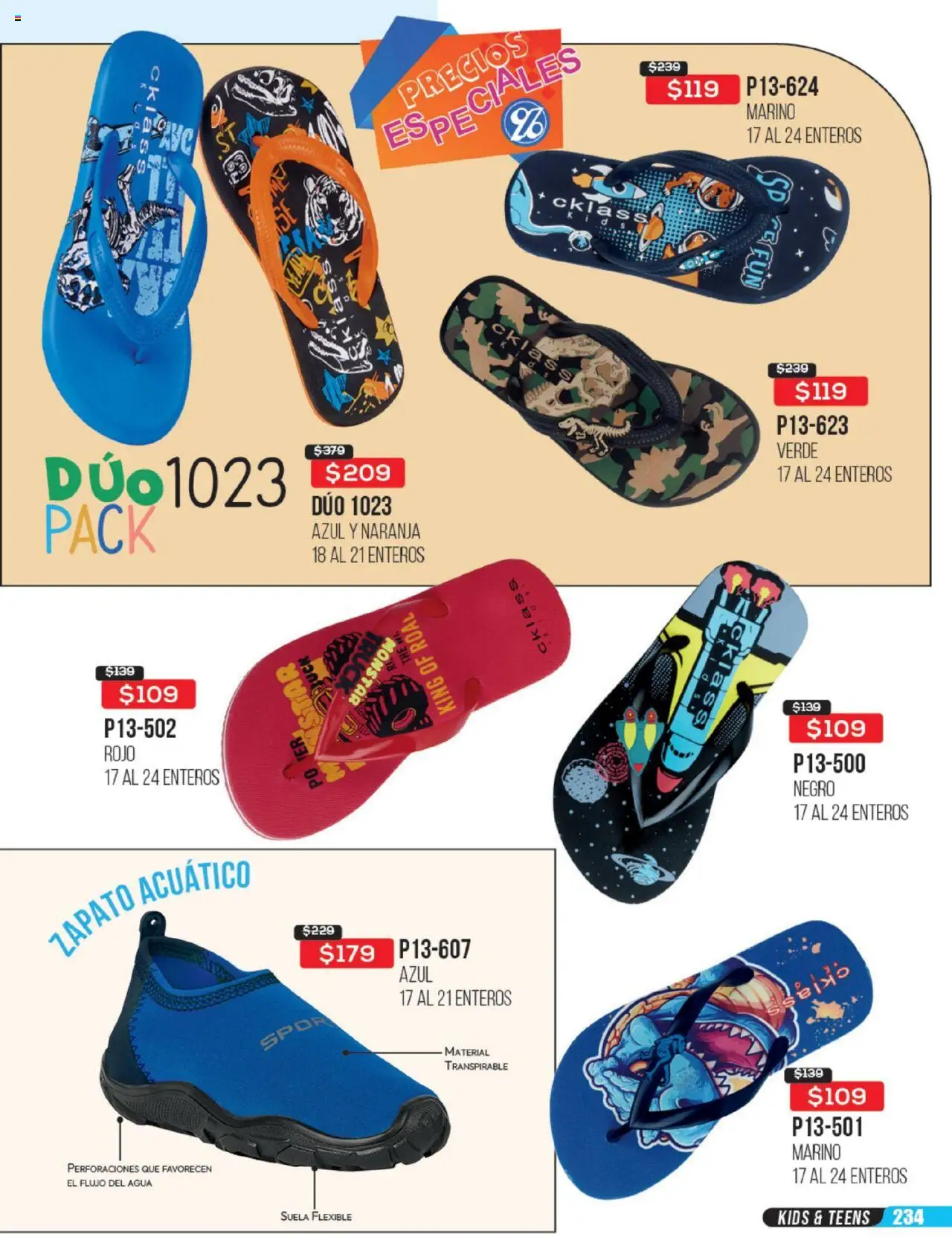 Nuevas ofertas de Cklass válidas en toda la República Mexicana desde el 23.06.2025. ¡Encuentra las mejores ofertas en Cklass catálogo Rebajas Sobre Calzado! | Página: 235 | Productos: Agua, Flexible