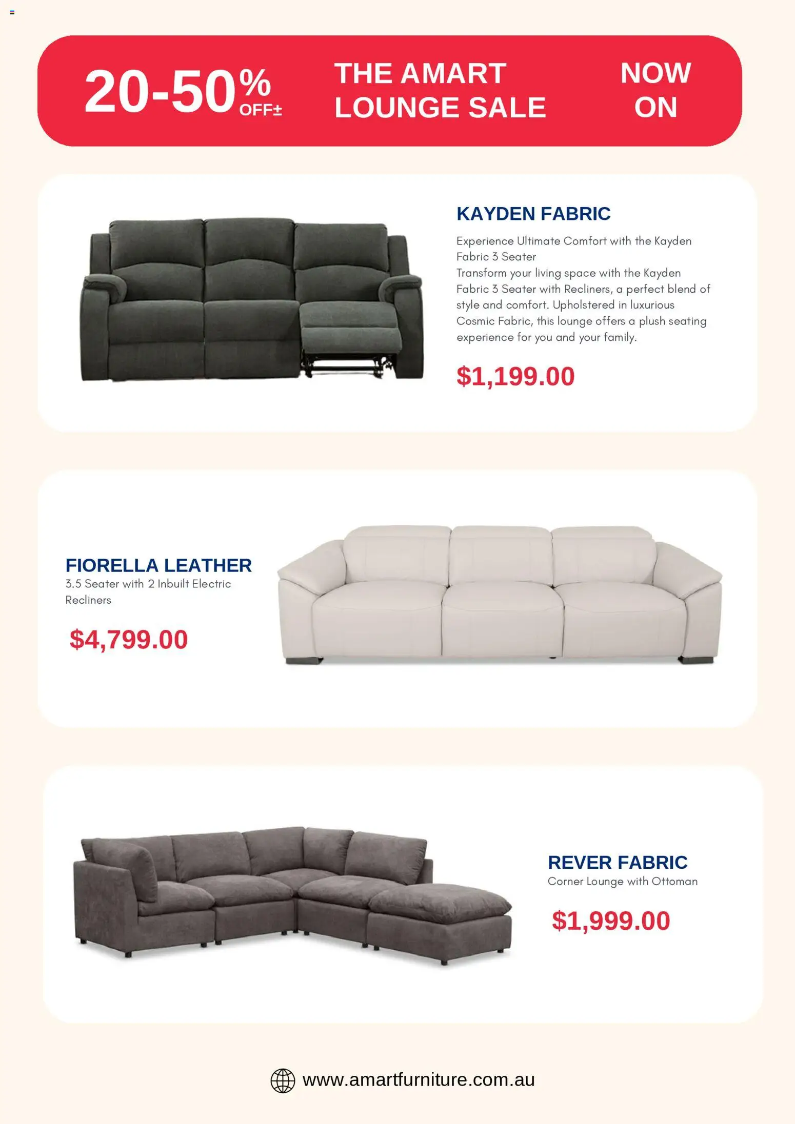 Amart Furniture catalogue - valid from 13.03.2026 | Page: 3 | Products: Ottoman