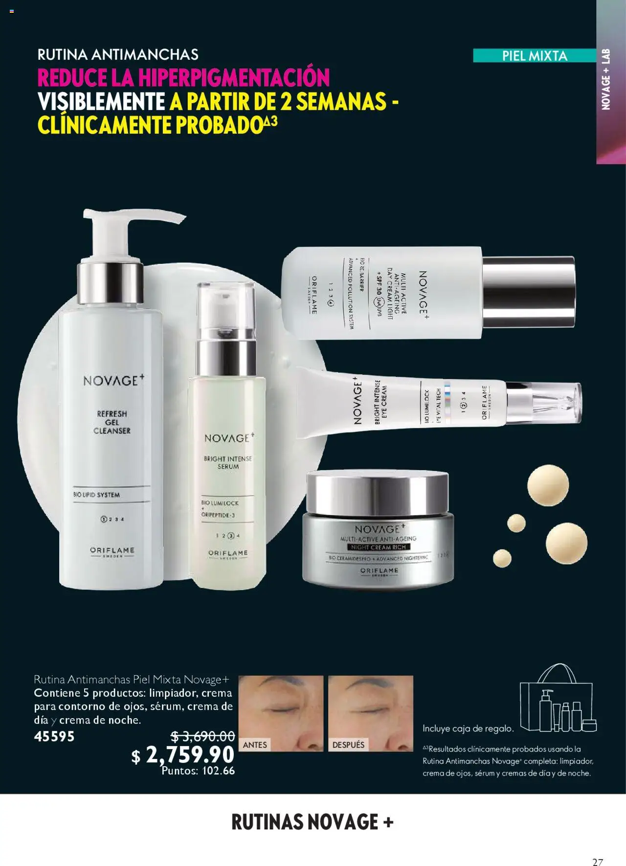 Nuevas ofertas de Oriflame válidas en toda la República Mexicana desde el 04.10.2025. ¡Encuentra las mejores ofertas en Oriflame - Campaña 14 2025! | Página: 27 | Productos: Serum, Crema, Contorno, Caja