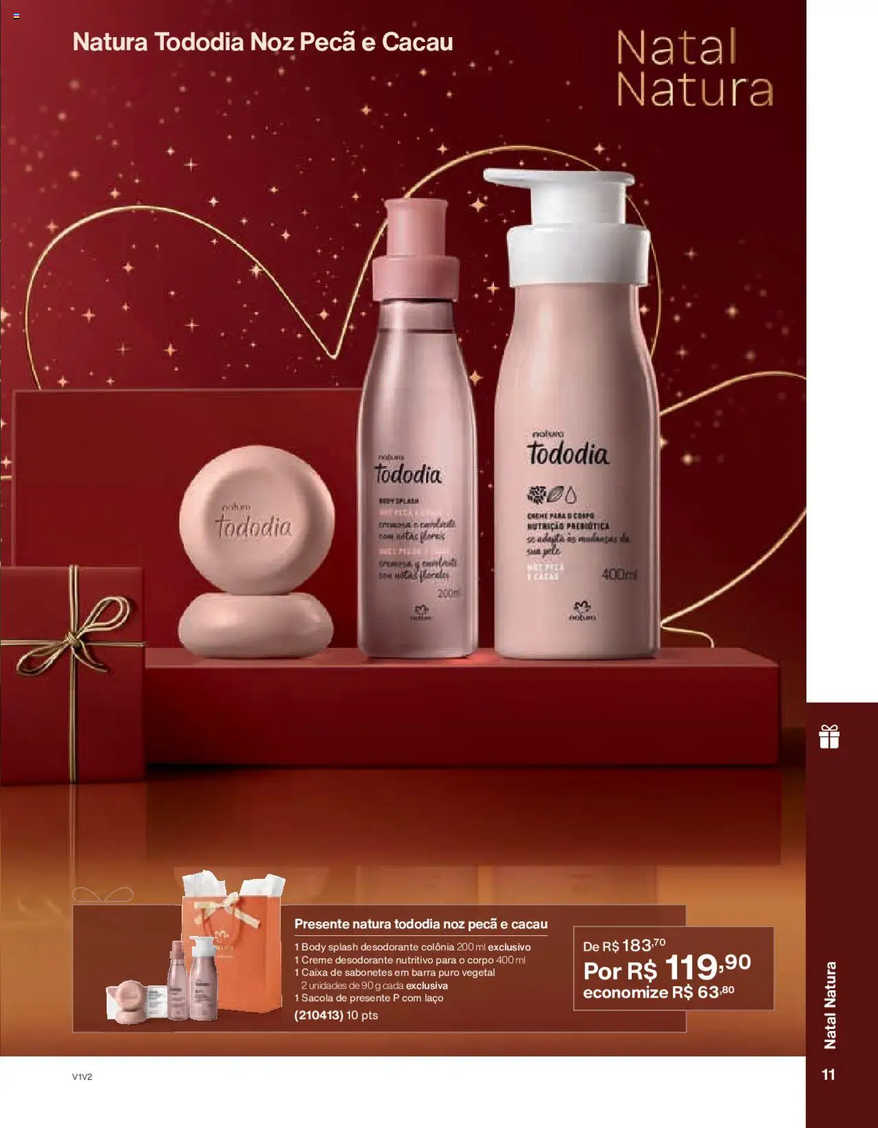 Natura Folheto - válido de 14.10.2025 | Página: 11 | Produtos: Desodorante, Caixa, Creme, Body