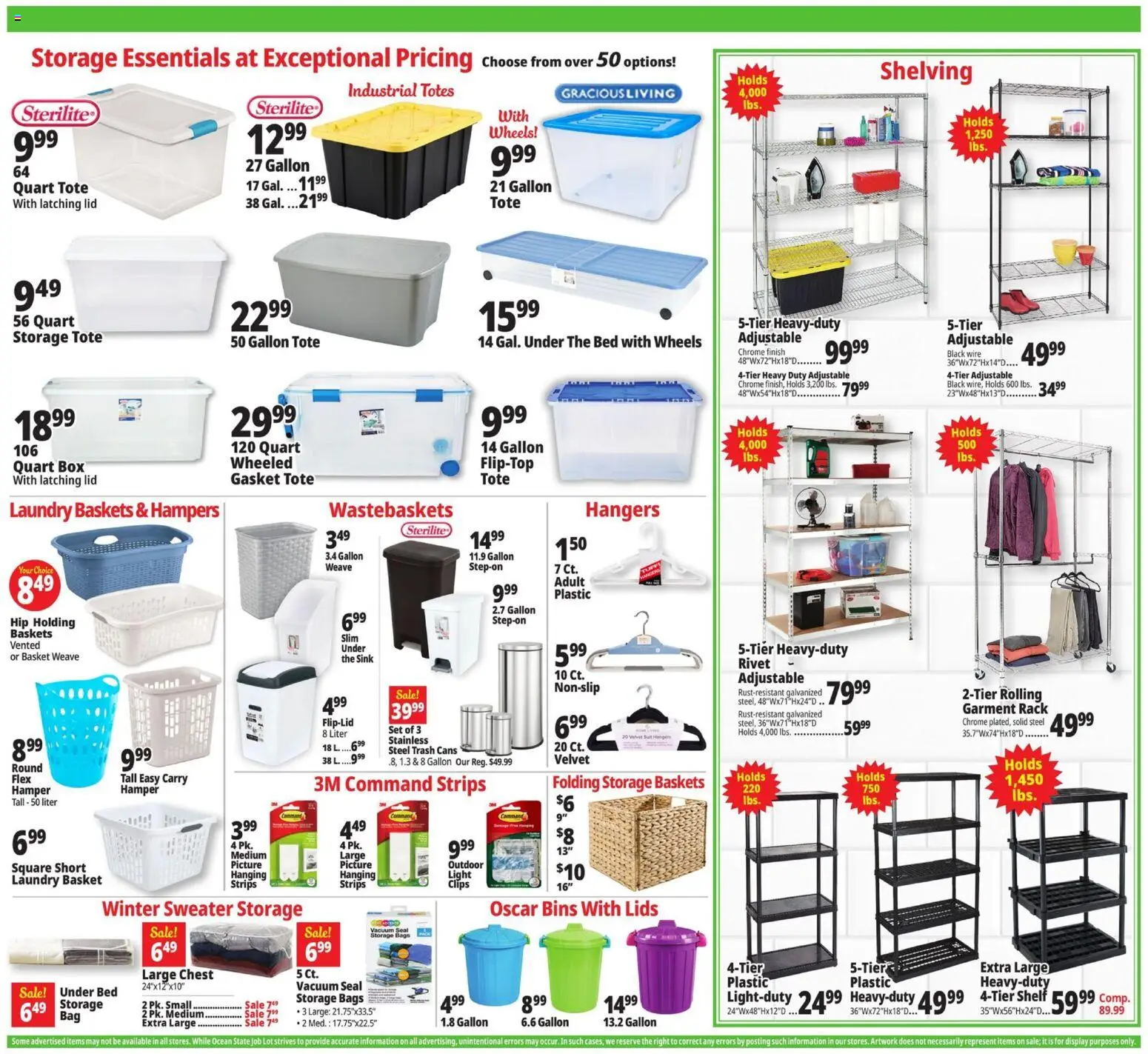 Ocean State Job Lot Weekly Ad - MA - valid from 26.02.2026 | Page: 12 | Products: Shelf, Basket, Gasket, Suit