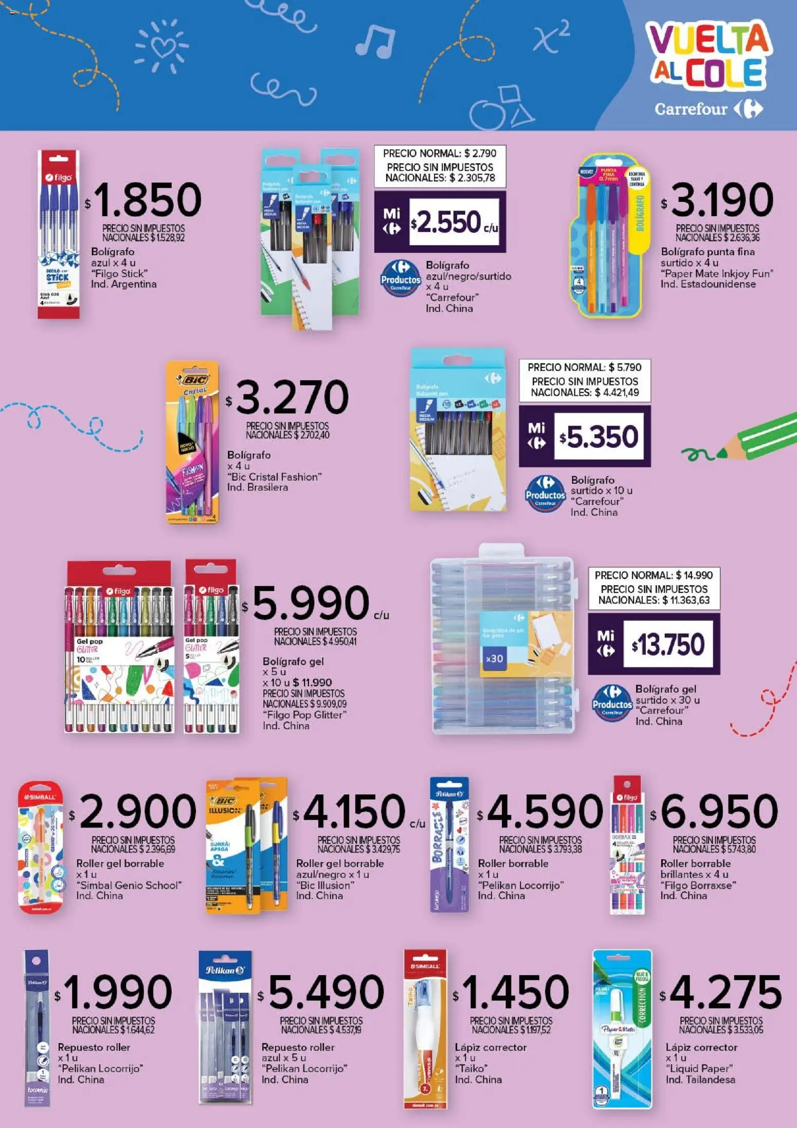 Carrefour - Vuelta al Cole  │ válido desde el 10.02.2026 | Página: 13 | Productos: Mate, Glitter