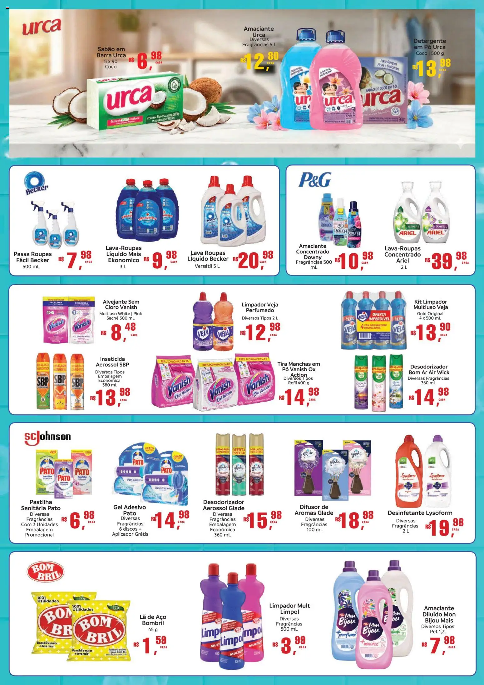 Mateus Folheto - válido de 20.02.2026 | Página: 3 | Produtos: Cloro, Sabão, Detergente, Esponja de aço