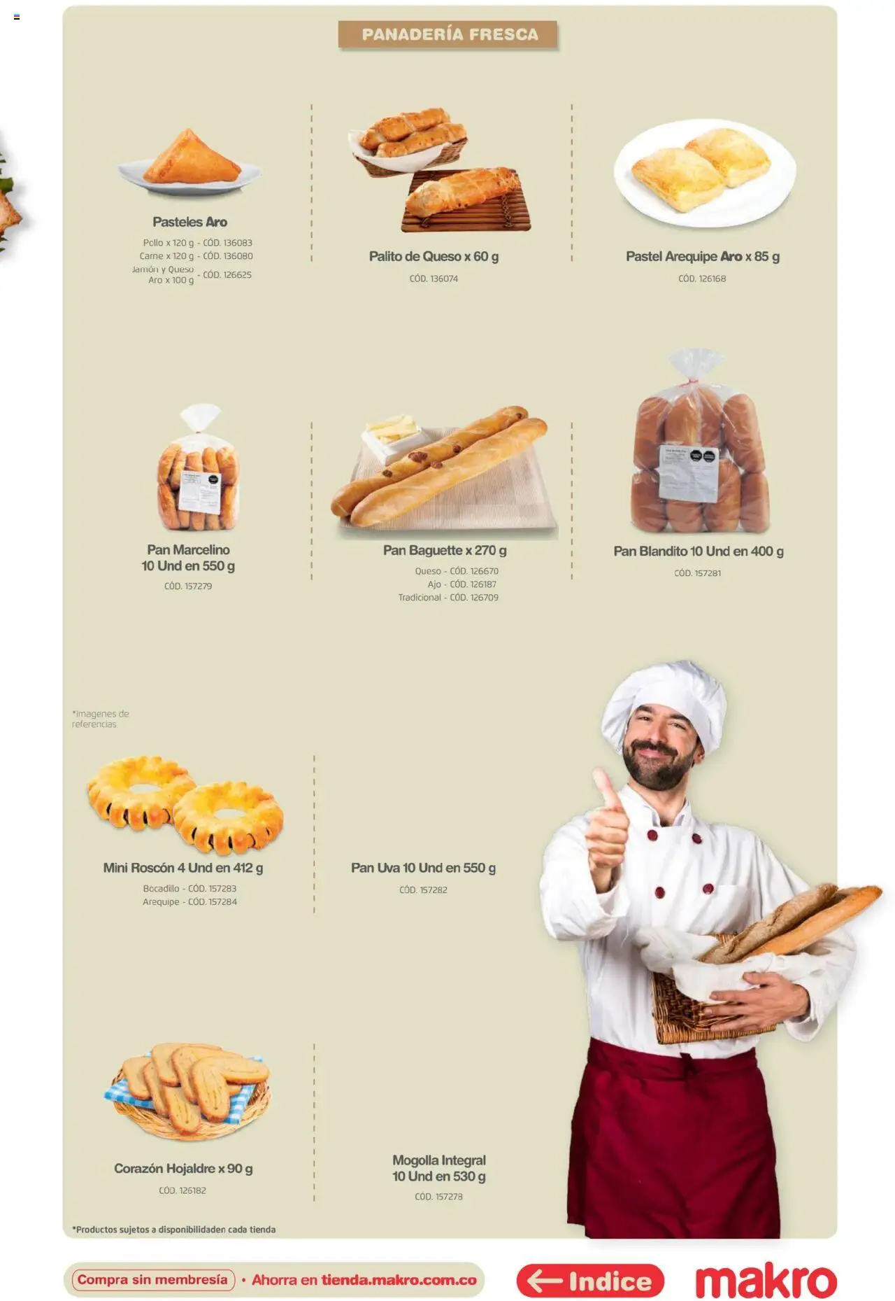 Makro revista - valida desde el 16.04.2025 | Página: 27 | Productos: Pollo, Esponja, Arequipe, Queso