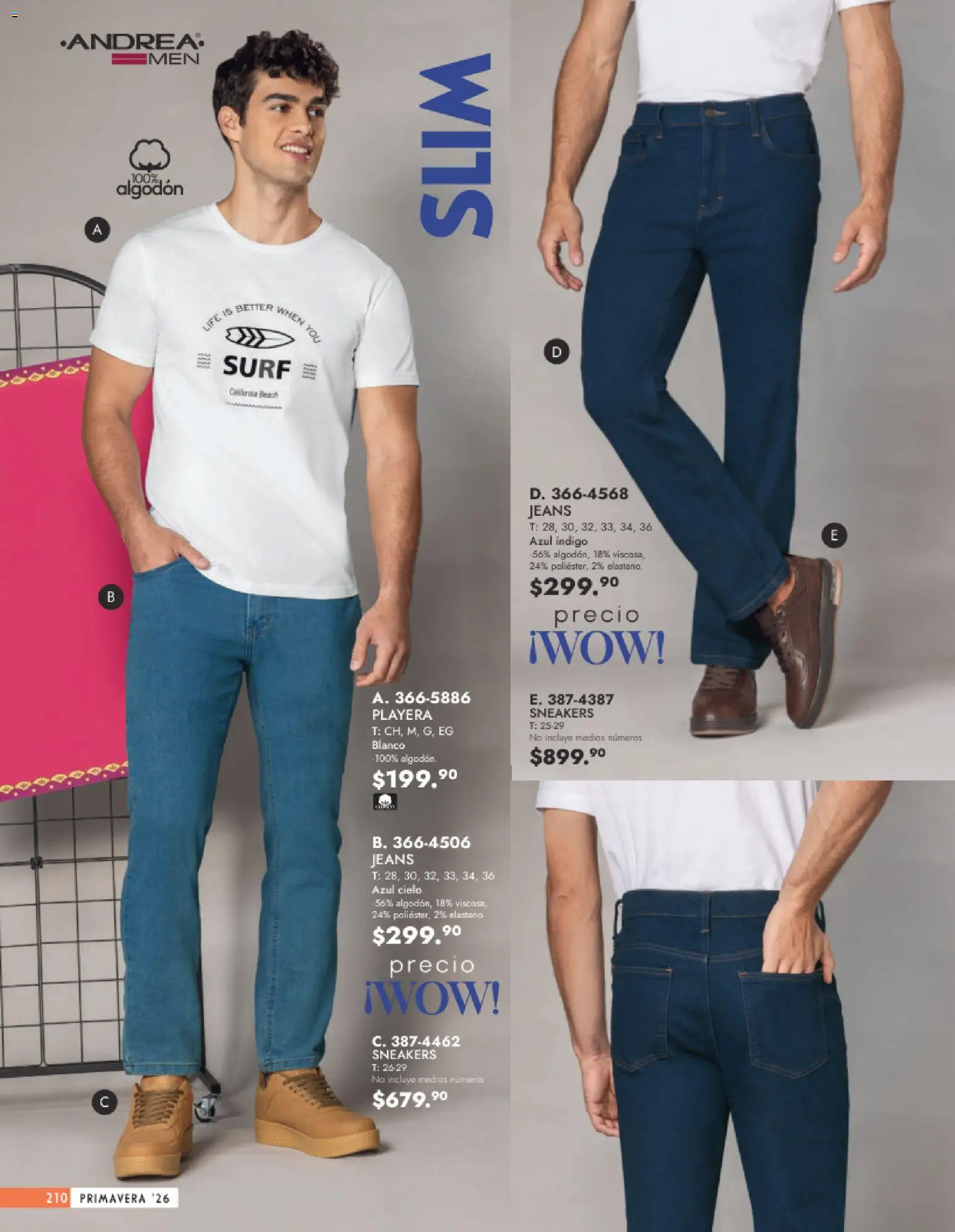 Nuevas ofertas de Andrea válidas en toda la República Mexicana desde el 25.01.2026. ¡Encuentra las mejores ofertas en Andrea catálogo Vestir Caballero ! | Página: 52
