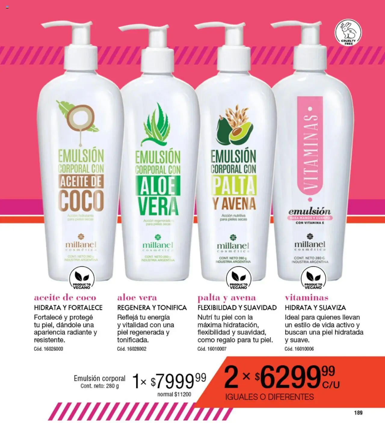 Millanel catálogo │ válido desde el 18.08.2025 | Página: 189 | Productos: Vitaminas, Emulsión, Palta, Radiante