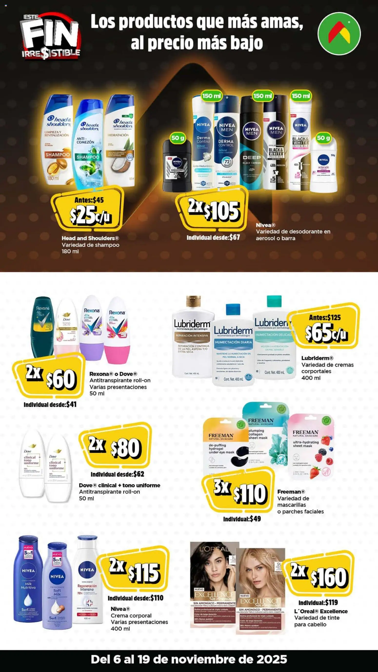 Nuevas ofertas de Bodega Aurrerá válidas en toda la República Mexicana desde el 06.11.2025. ¡Encuentra las mejores ofertas en Bodega Aurrerá Buen Fin ! | Página: 9 | Productos: Desodorante, Antitranspirante, Huevo, Barra