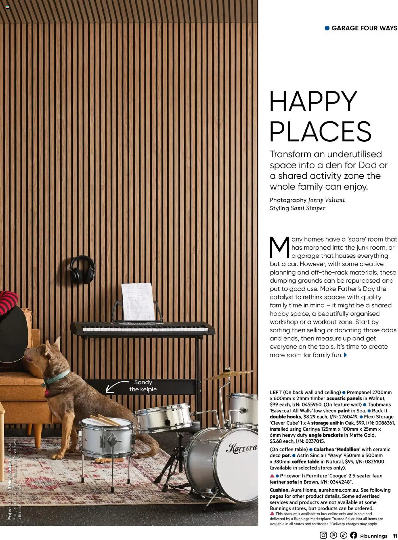 Bunnings Warehouse catalogue - valid from 01.08.2025 | Page: 11 | Products: Sofa, Table, Coffee, Candle