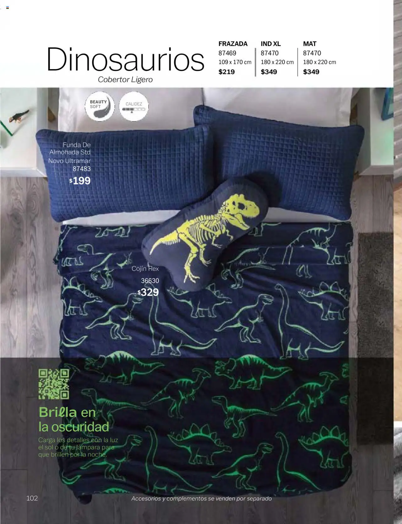 Nuevas ofertas de Vianney válidas en toda la República Mexicana desde el 24.01.2025. ¡Encuentra las mejores ofertas en Vianney catálogo Chavos! | Página: 104 | Productos: Cobertor, Funda de almohada, Almohada, Lámpara