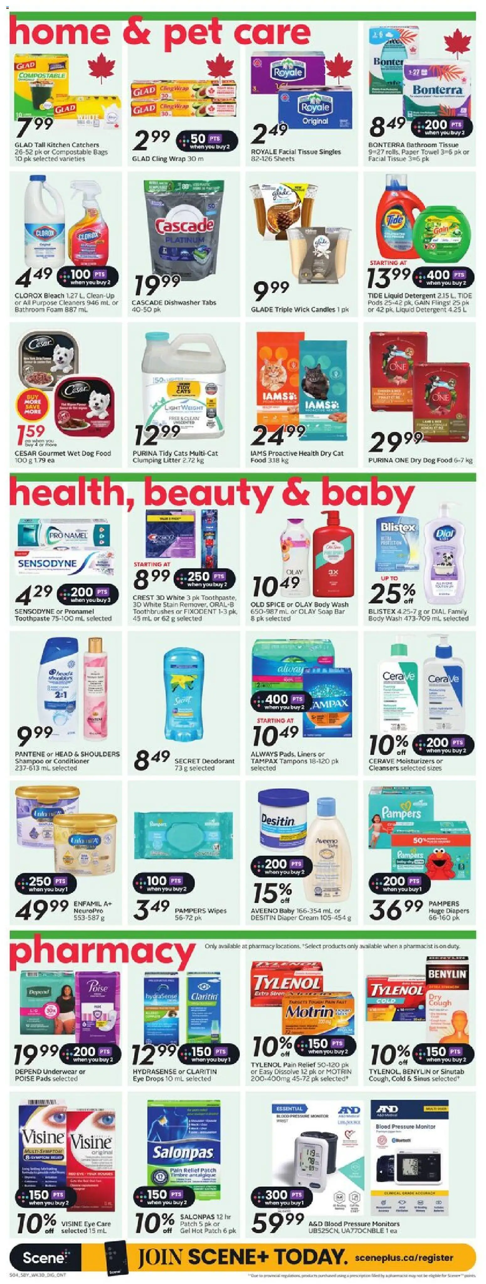 Sobeys flyer valid from 20.11.2025 | Page: 12 | Products: Dishwasher, Soap, Deodorant, Underwear