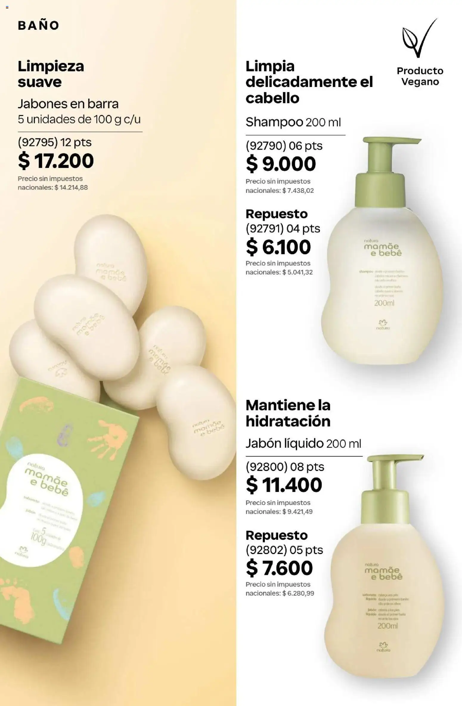 Natura Catálogo Ciclo 4/2026 │ válido desde el 01.04.2026 | Página: 308 | Productos: Baño, Jabón líquido, Shampoo, Jabón