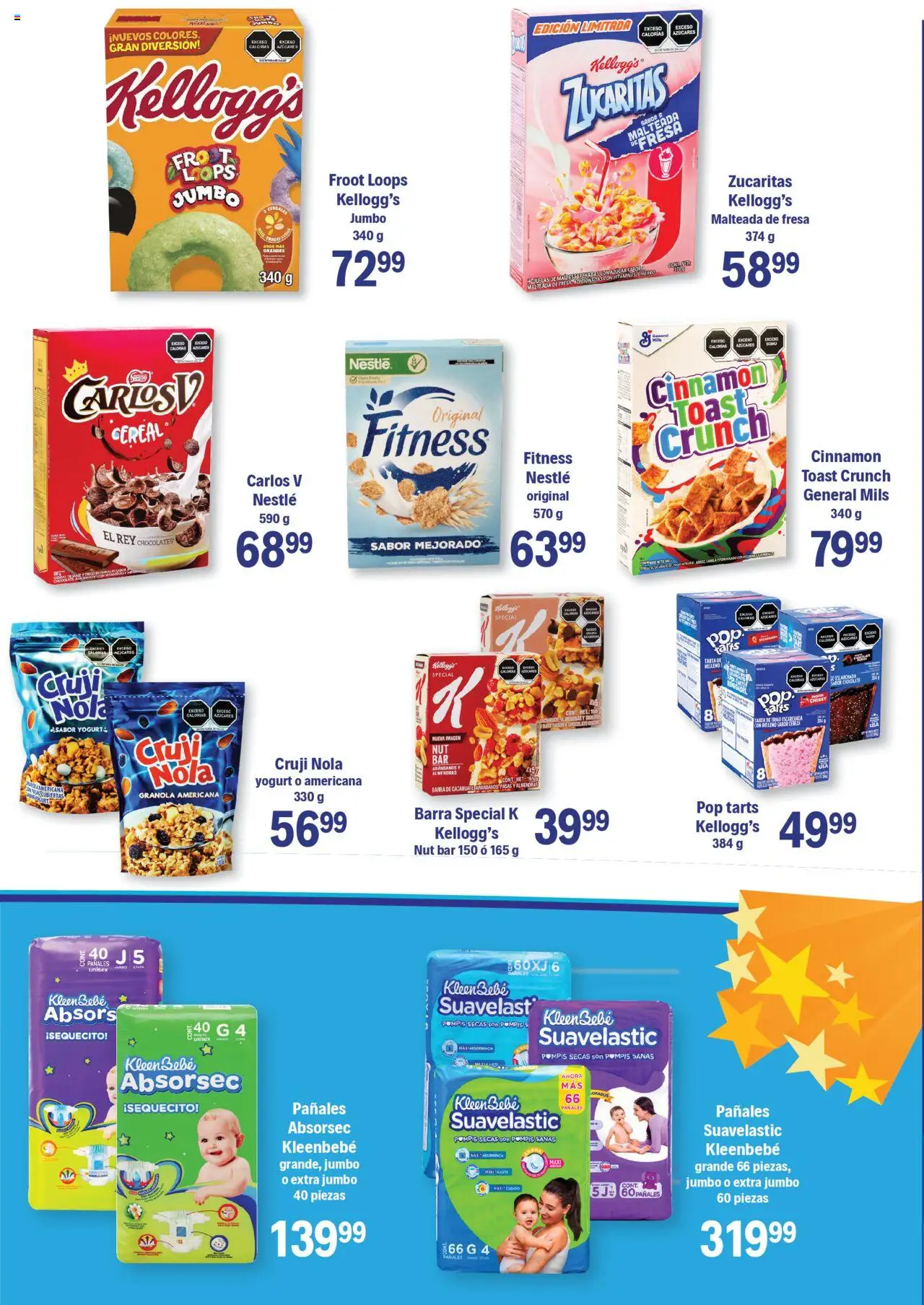 Nuevas ofertas de S-Mart válidas en toda la República Mexicana desde el 23.09.2025. ¡Encuentra las mejores ofertas en S-Mart - Folleto de Feria - Chihuahua! | Página: 5 | Productos: Cereales, Pañales, Vitaminas, Barra