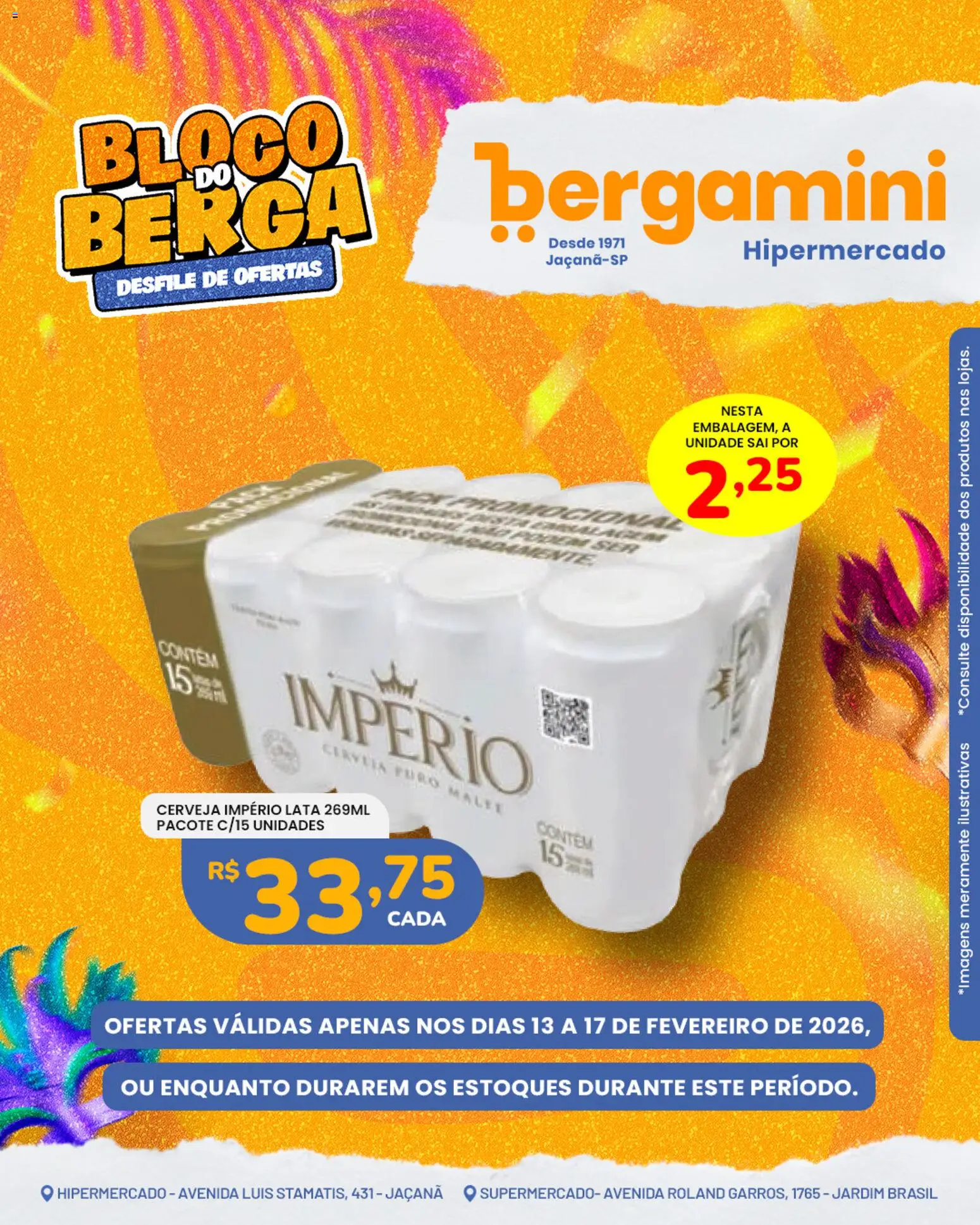 Supermercado Bergamini Folheto - válido de 13.02.2026 | Página: 3 | Produtos: Cerveja