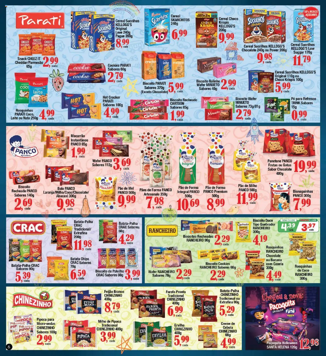 Supermercados Unidos Folheto - válido de 01.10.2025 | Página: 6 | Produtos: Cebola, Pão, Biscoitos, Farofa