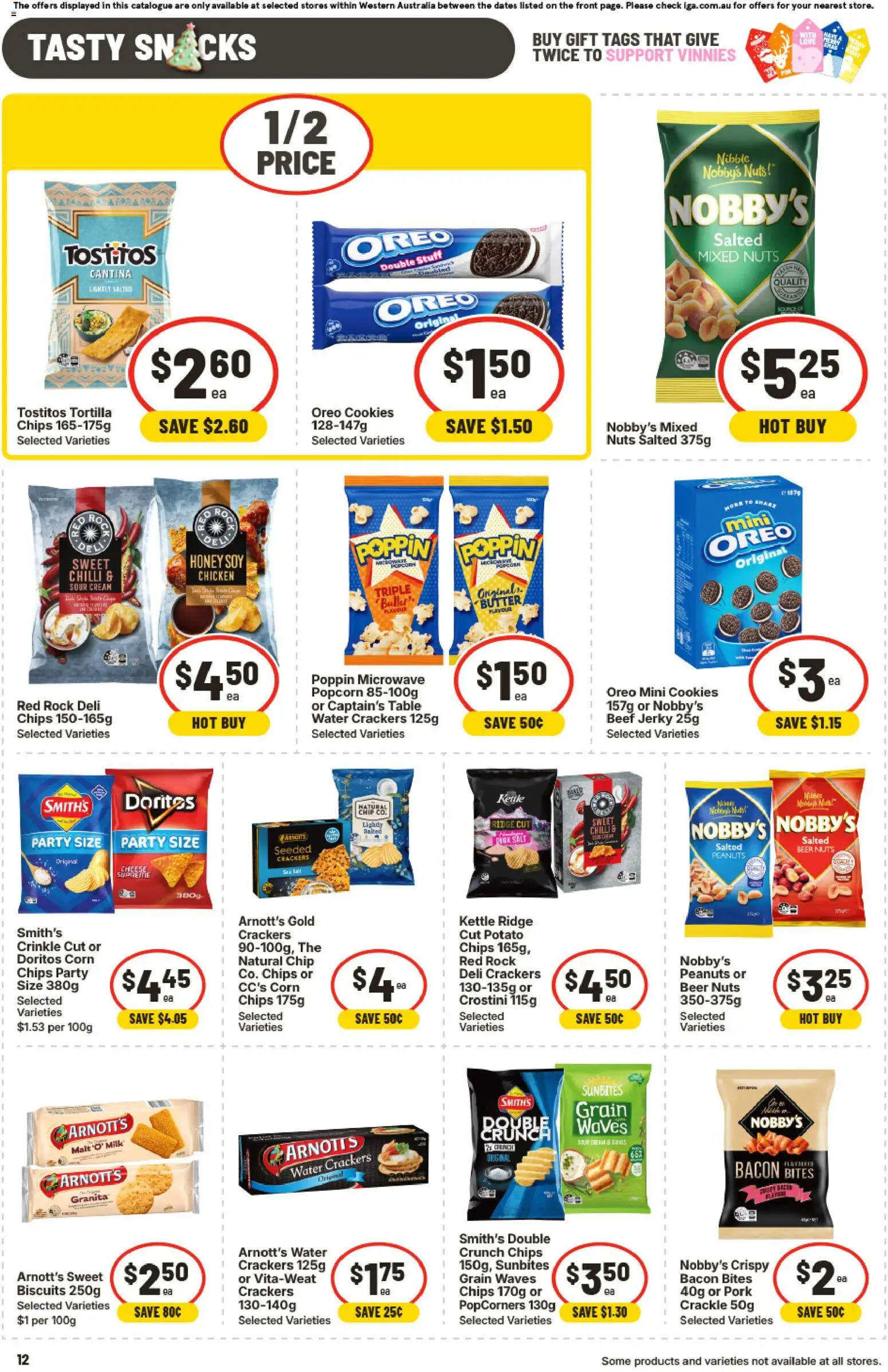 IGA catalogue - valid from 12.11.2025 | Page: 15 | Products: Butter, Beer, Nuts, Biscuits