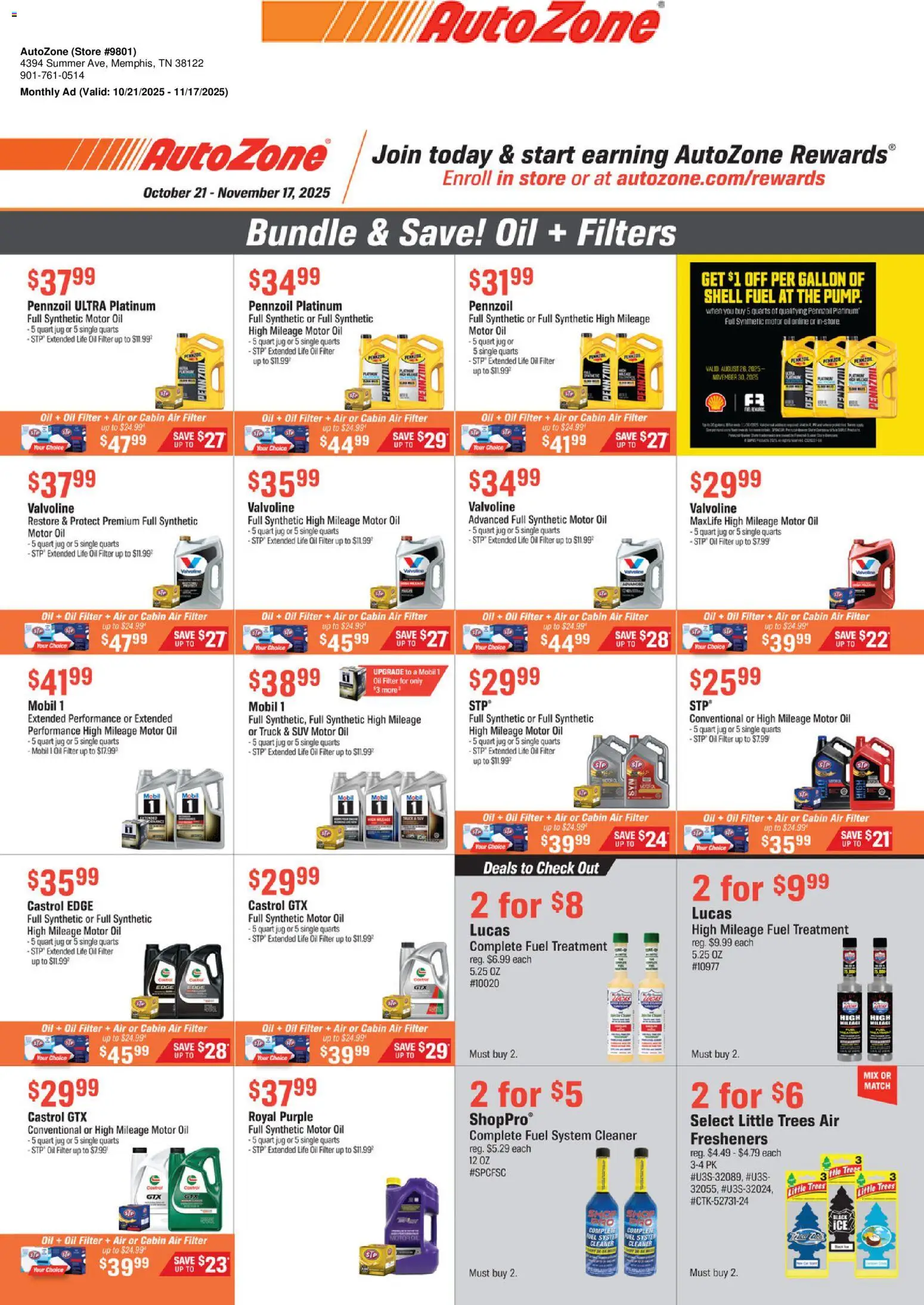 Nuevas ofertas de AutoZone válidas en toda la República Mexicana desde el 21.10.2025. ¡Encuentra las mejores ofertas en AutoZone catálogo Bundle & Save ! | Página: 1