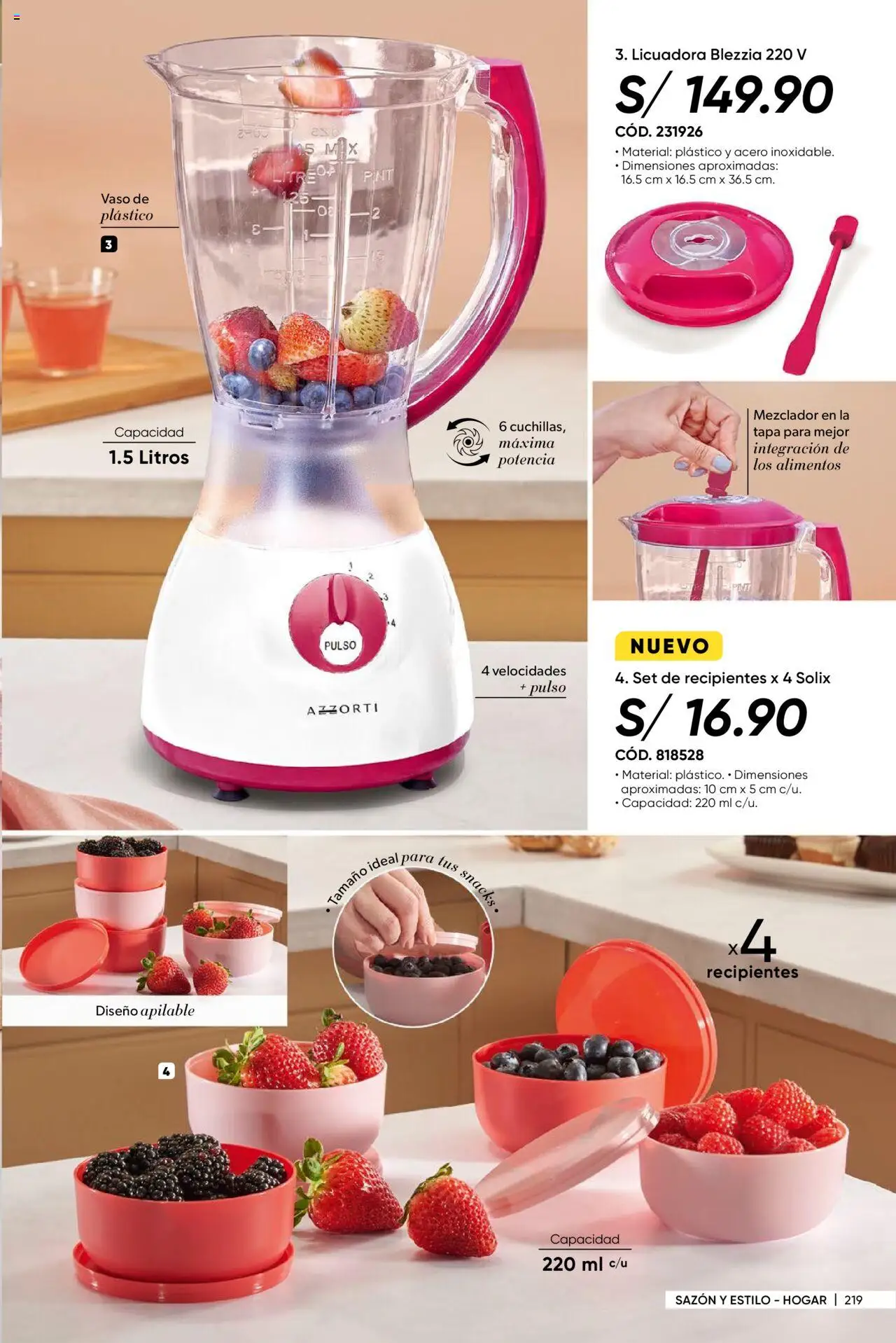 Catálogo Azzorti válido desde 28.07.2025 | Página: 221 | Productos: Mezclador, Licuadora