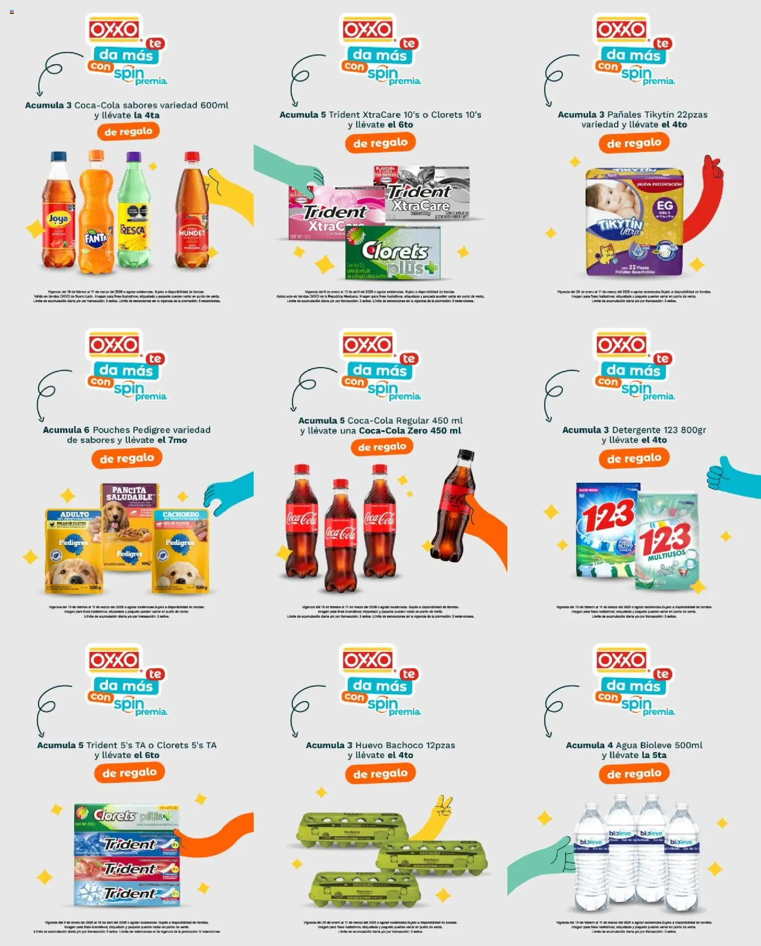 Nuevas ofertas de OXXO válidas en toda la República Mexicana desde el 19.02.2026. ¡Encuentra las mejores ofertas en OXXO folleto! | Página: 23 | Productos: Detergente, Huevo, Agua, Pañales