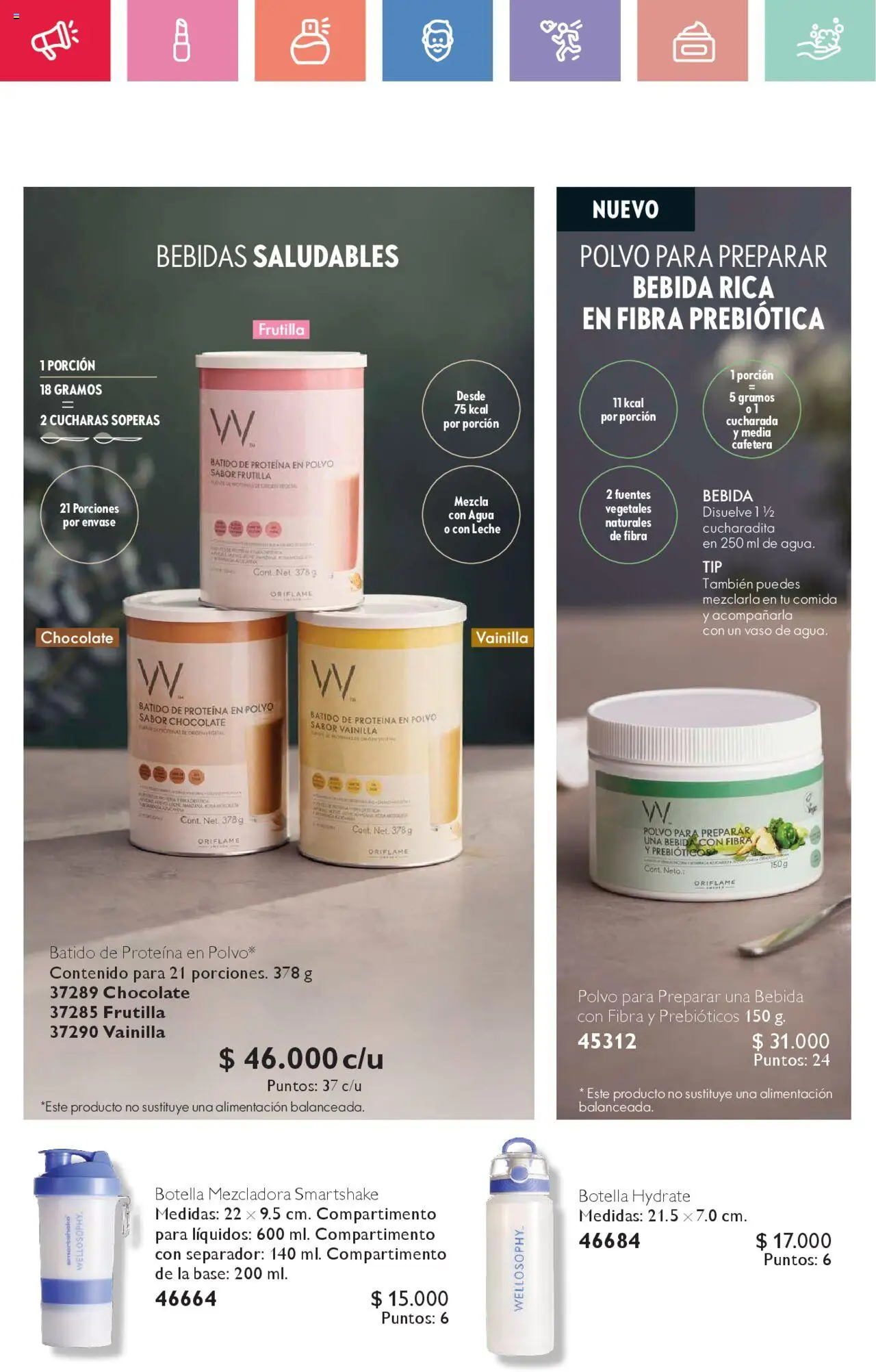 Oriflame catálogo │ válido desde el 02.08.2025 | Página: 38 | Productos: Separador, Agua, Botella, Chocolate