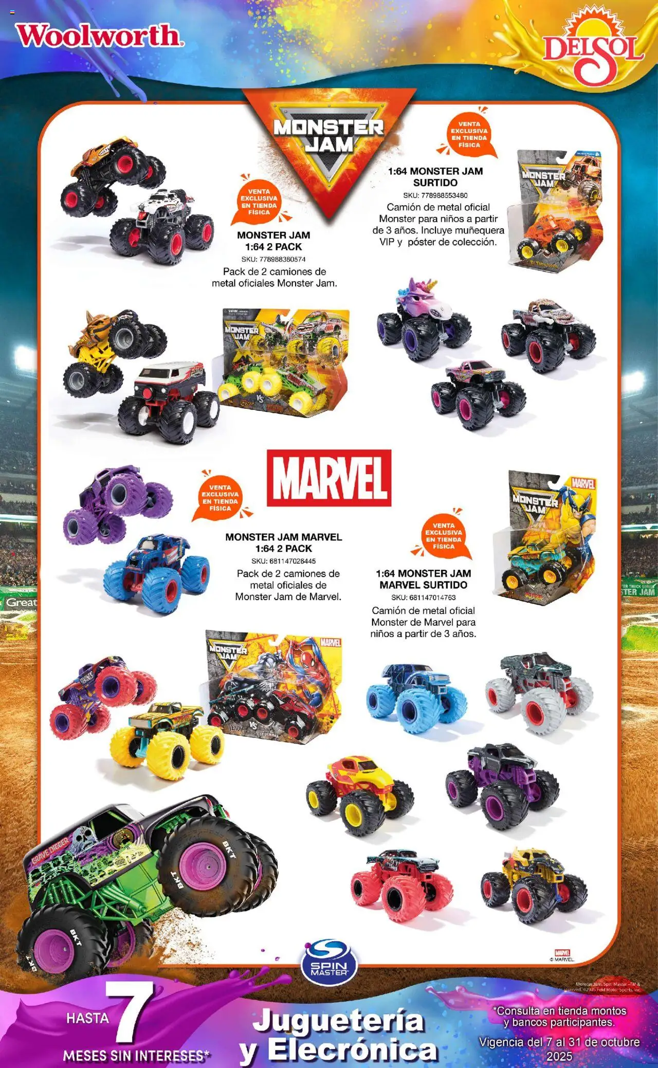 Nuevas ofertas de Del Sol y Woolworth válidas en toda la República Mexicana desde el 07.10.2025. ¡Encuentra las mejores ofertas en Del Sol y Woolworth - Catálogo Castillo Del Juguete! | Página: 159
