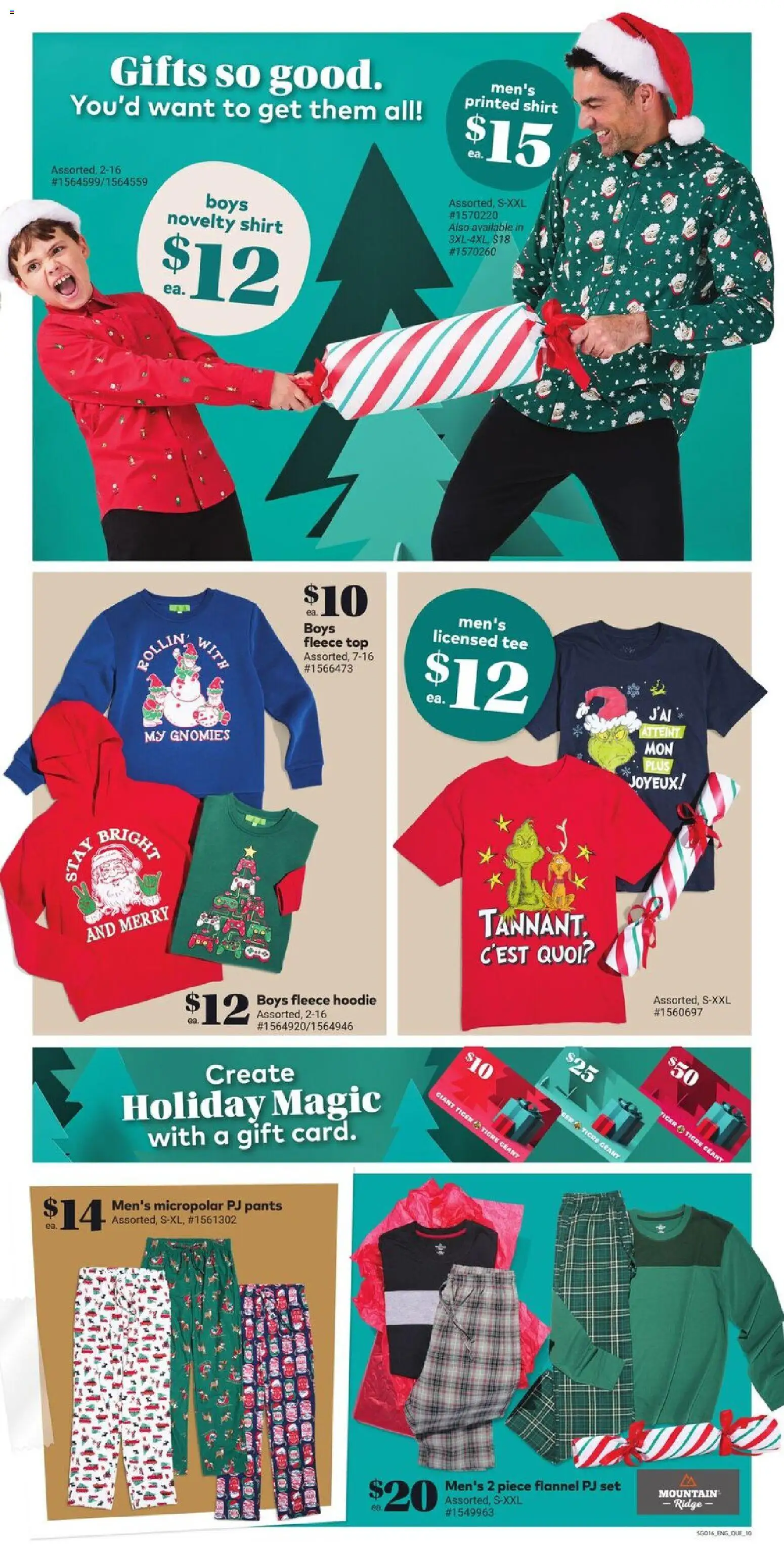 Giant Tiger flyer valid from 19.11.2025 | Page: 12 | Products: Ridge, Shirt, Hoodie, Pants