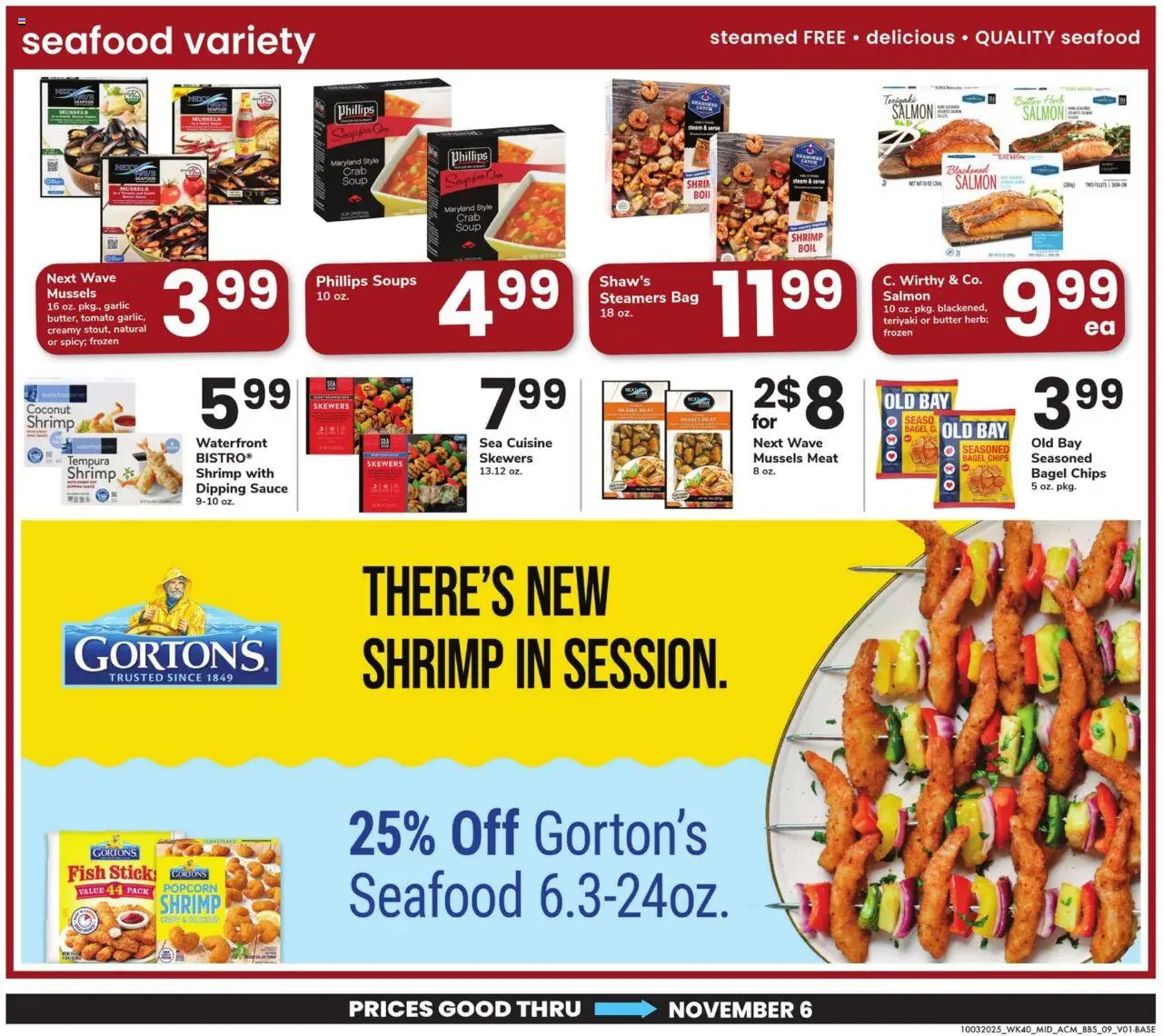 Acme Big Book of Savings - valid from 03.10.2025 | Page: 9 | Products: Sauce, Seafood, Garlic, Bag