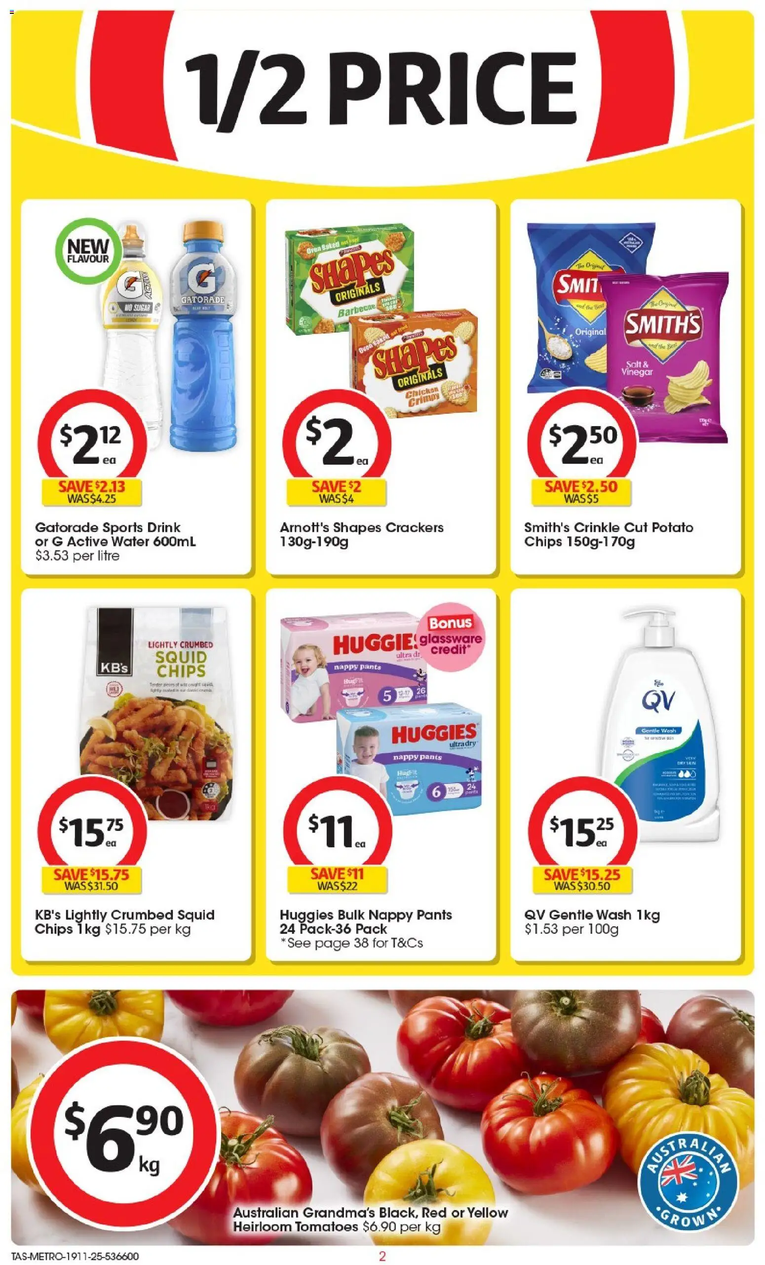 Coles catalogue - valid from 19.11.2025 | Page: 3 | Products: Chicken, Chips, Water, Salt