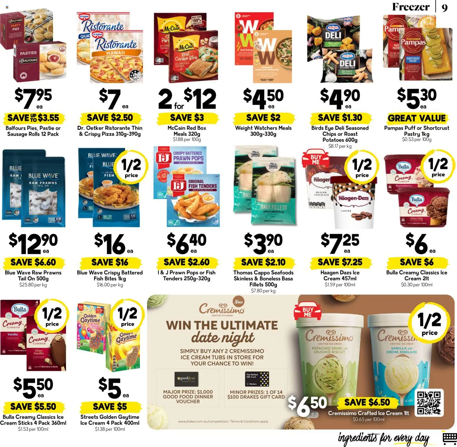 Drakes catalogue - valid from 29.04.2026 | Page: 9 | Products: Box, Potatoes, Pies, Freezer