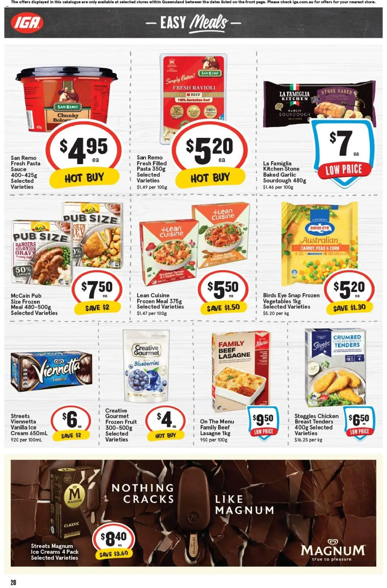 IGA catalogue - valid from 22.10.2025 | Page: 27 | Products: Beef, Pasta, Vegetables, Blueberries