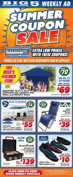 Preview of Big 5 Sporting Goods weekly ads valid from 27.07.2025