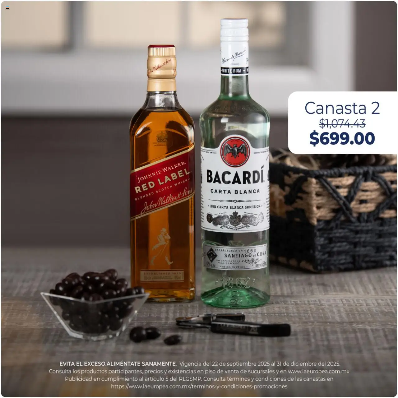 Nuevas ofertas de La Europea válidas en toda la República Mexicana desde el 22.09.2025. ¡Encuentra las mejores ofertas en La Europea - Catálogo Canastas y Regalos! | Página: 3 | Productos: Canasta, Whisky