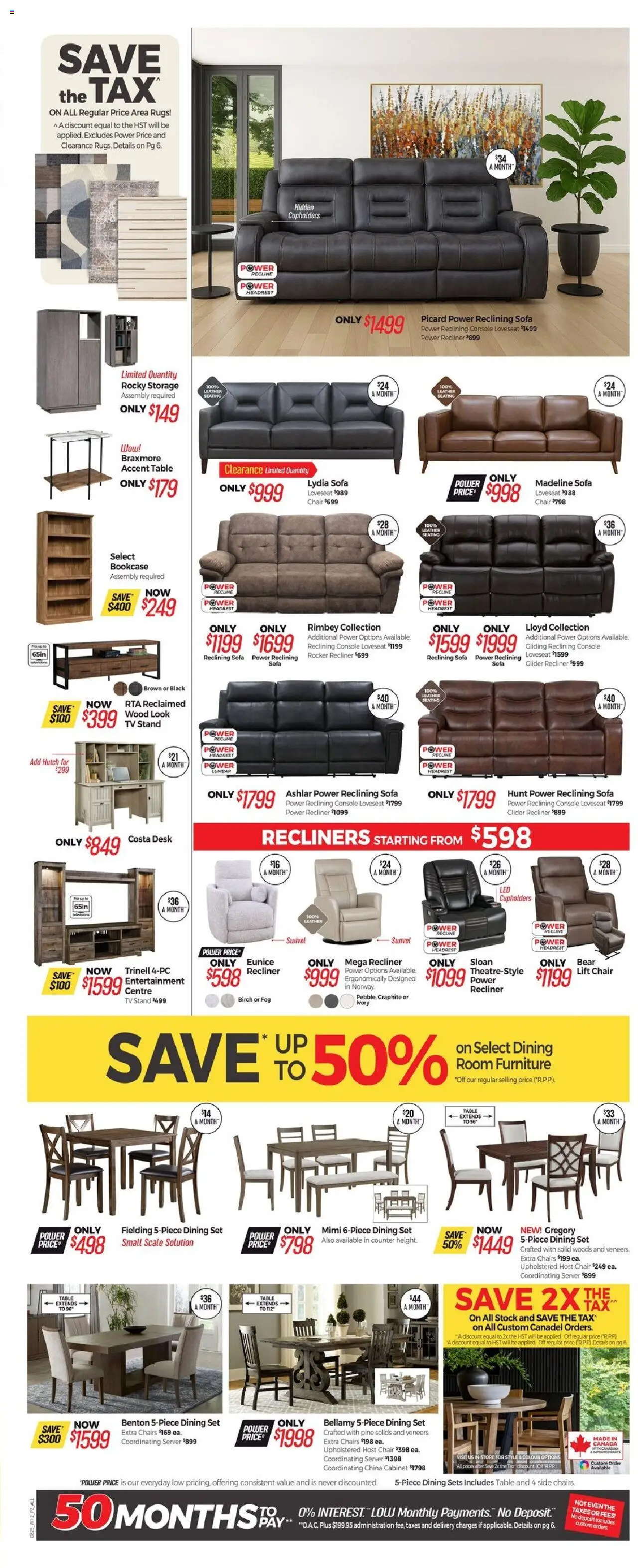 Tepperman's flyer valid from 07.08.2025 | Page: 3 | Products: Tv, Sofa, Table, Cabinet