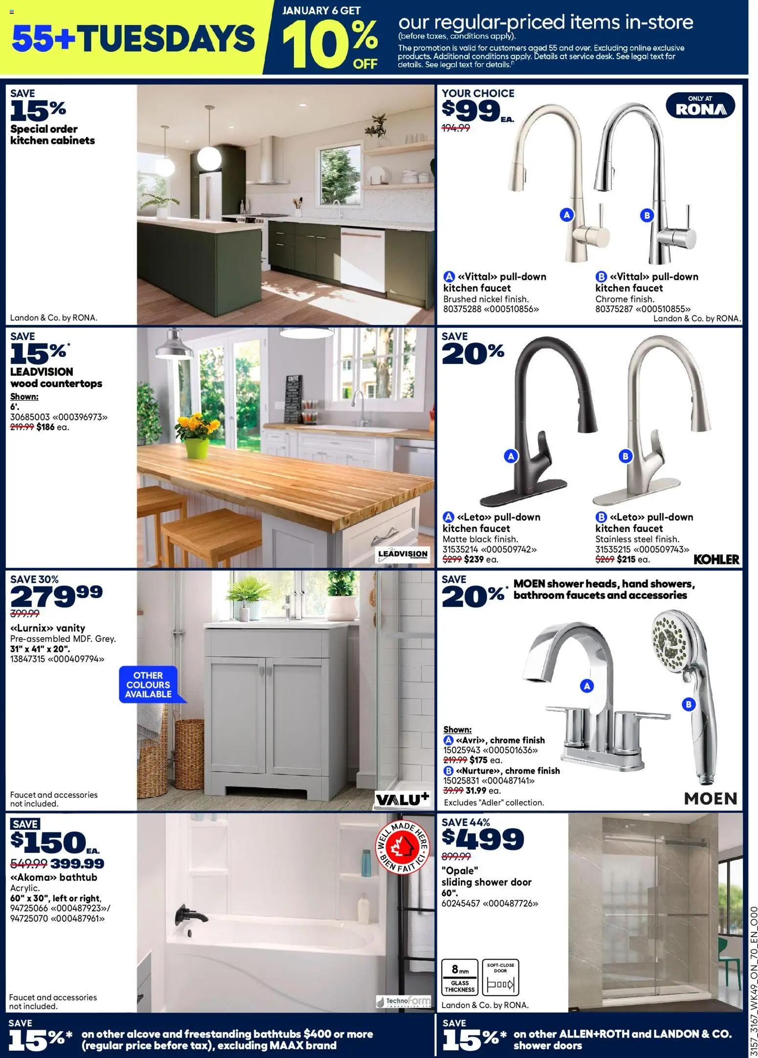 Rona flyer valid from 01.01.2026 | Page: 3 | Products: Shower