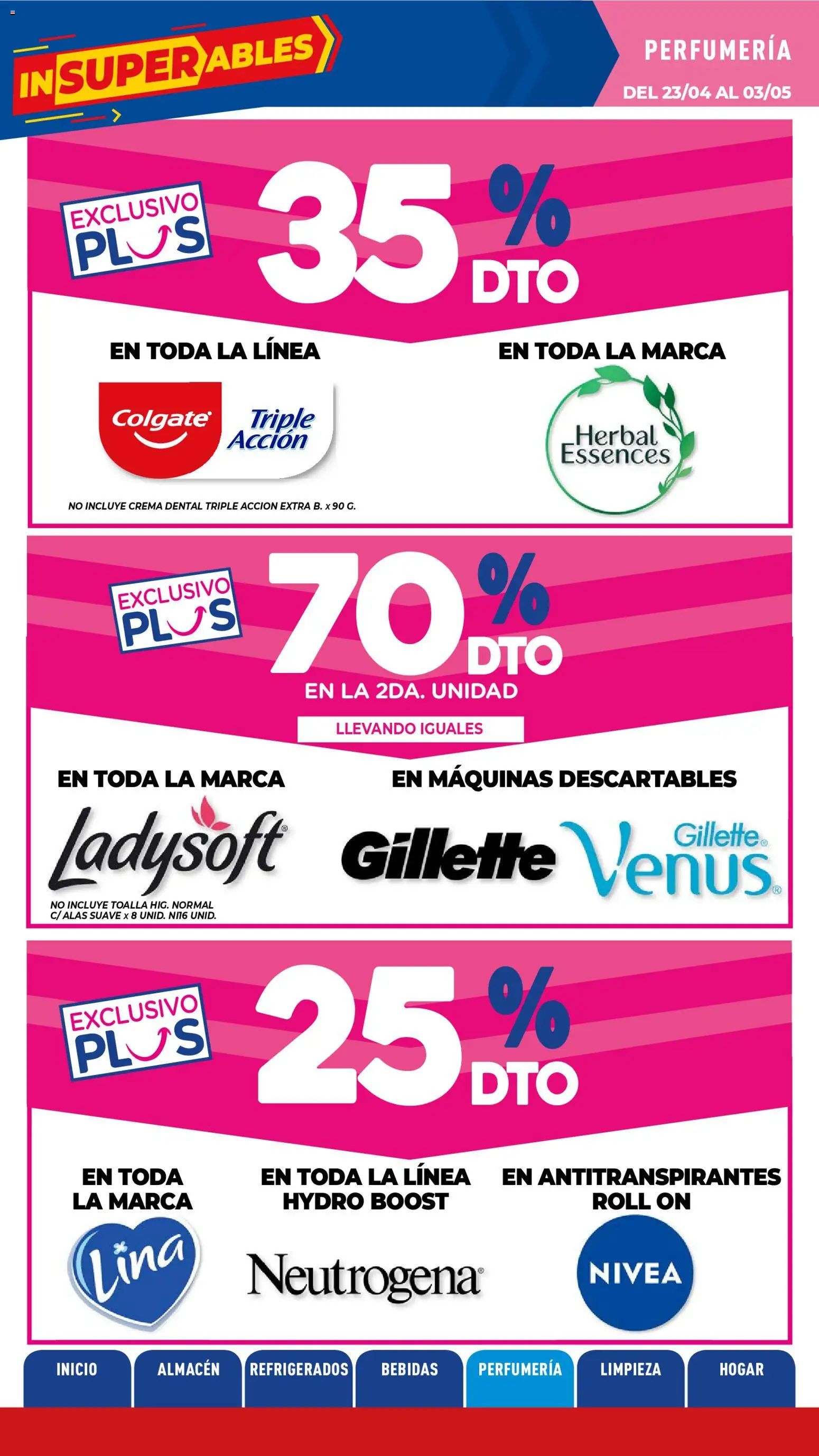 La Anonima catálogo │ válido desde el 23.04.2026 | Página: 29 | Productos: Toalla, Crema