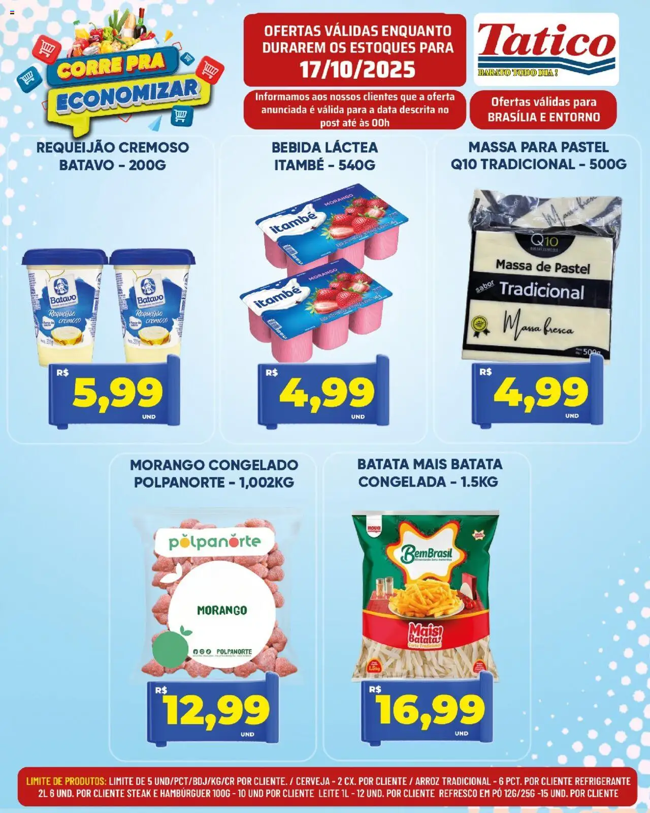 Tatico Folheto - válido de 18.10.2025 | Página: 27 | Produtos: Leite, Arroz, Batata, Requeijão