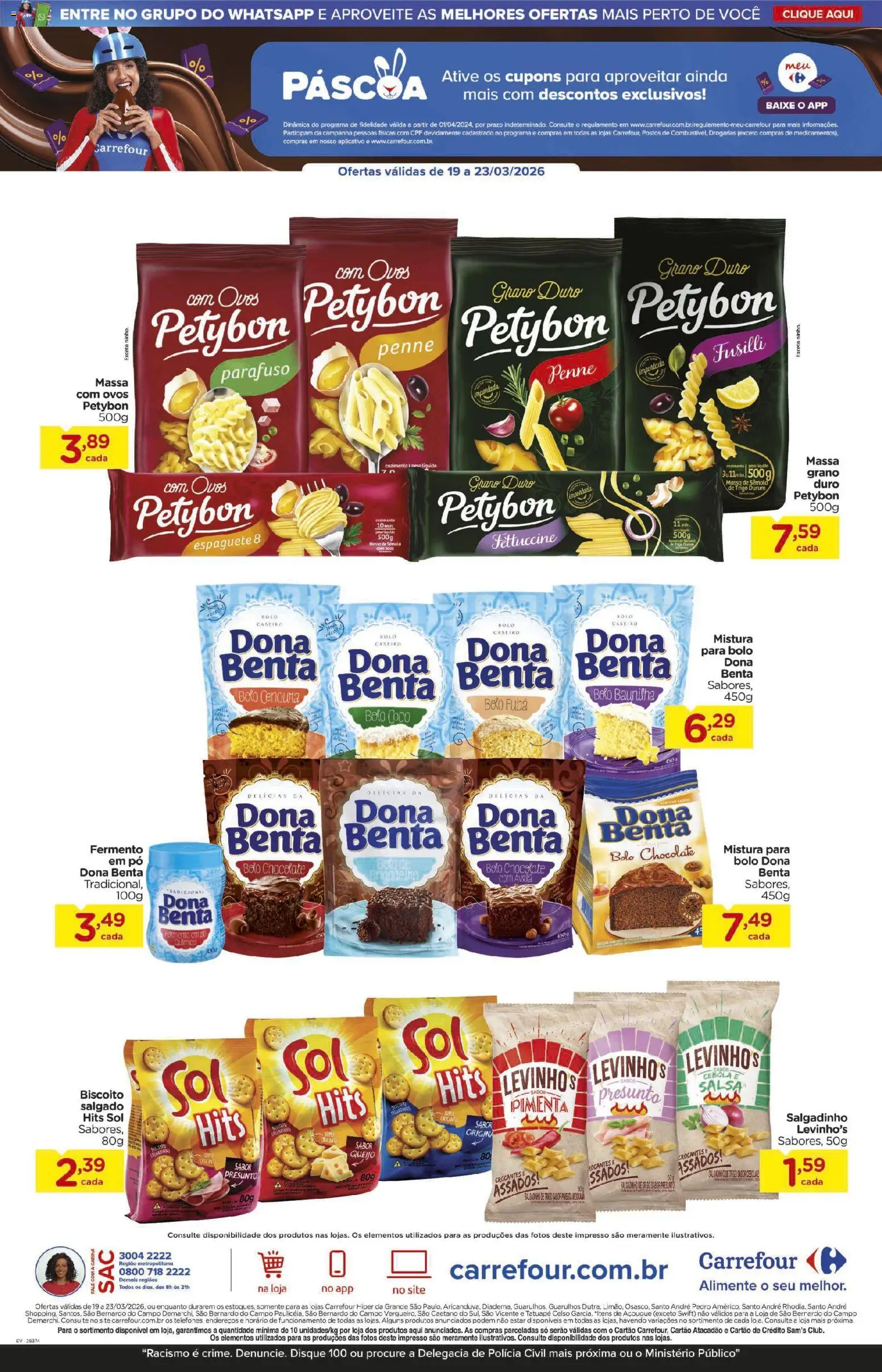 Carrefour Folheto - válido de 19.03.2026 | Página: 8 | Produtos: Coco, Espaguete, Massa, Bolo