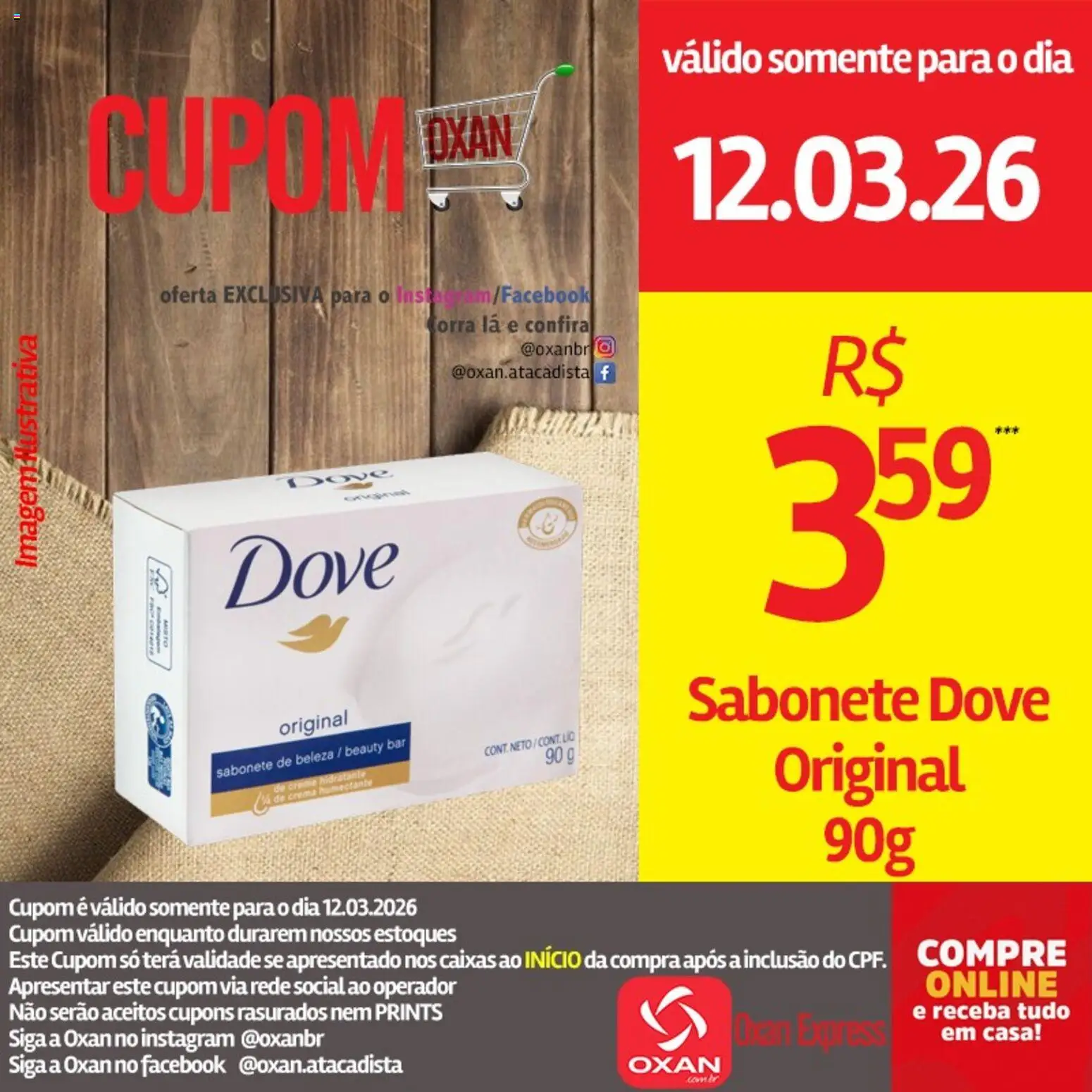 Oxan Atacadista Folheto - válido de 12.03.2026 | Página: 23 | Produtos: Creme, Sabonete, Dove