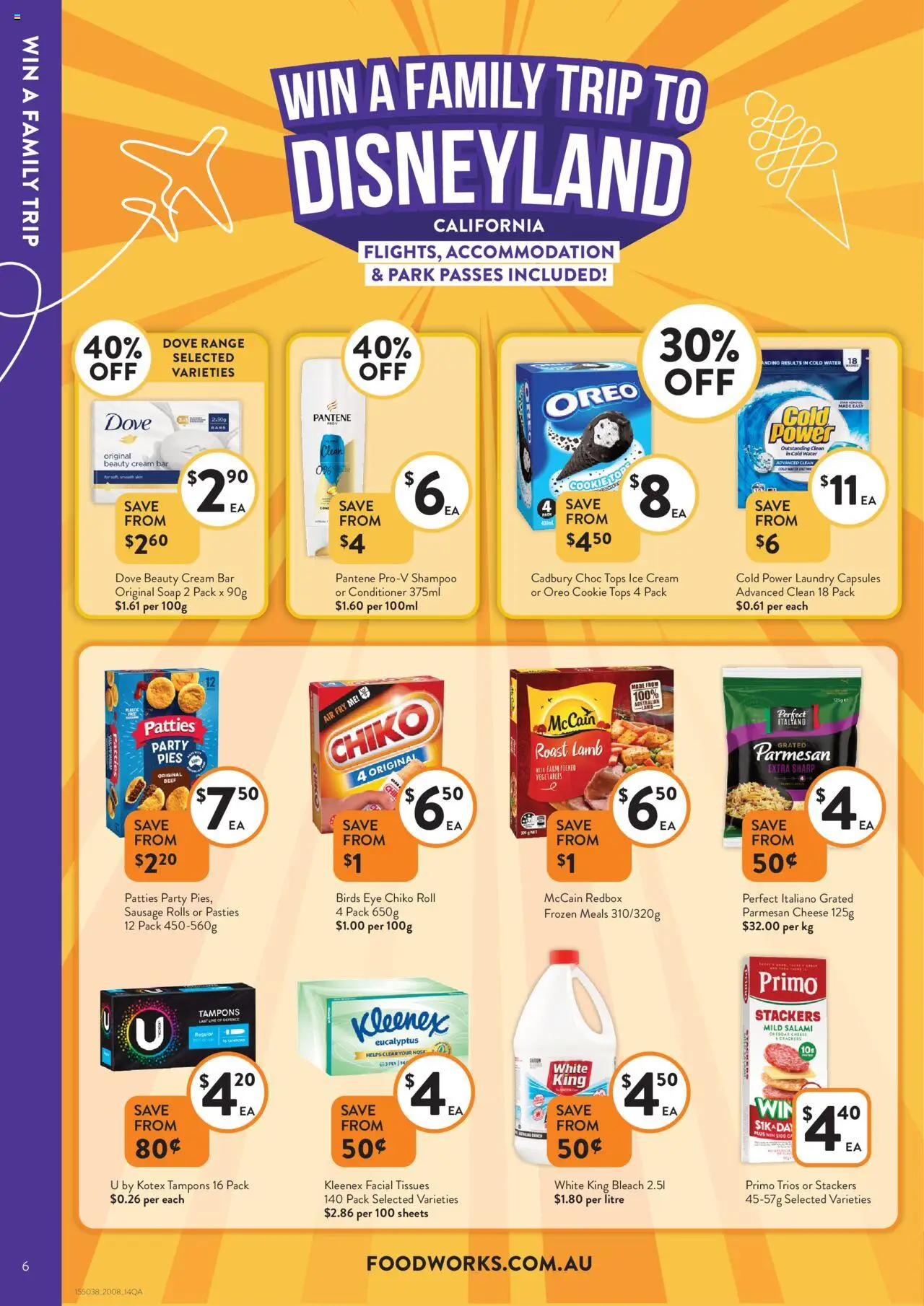 Foodworks catalogue - valid from 20.08.2025 | Page: 6 | Products: Cheese, Shampoo, Ice cream, Pies