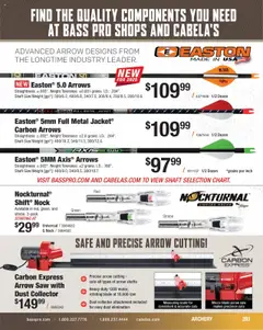 Preview of Cabela's weekly ads valid from 11.08.2025 | Page: 283 | Products: Safe, Saw, Archery, Weight
