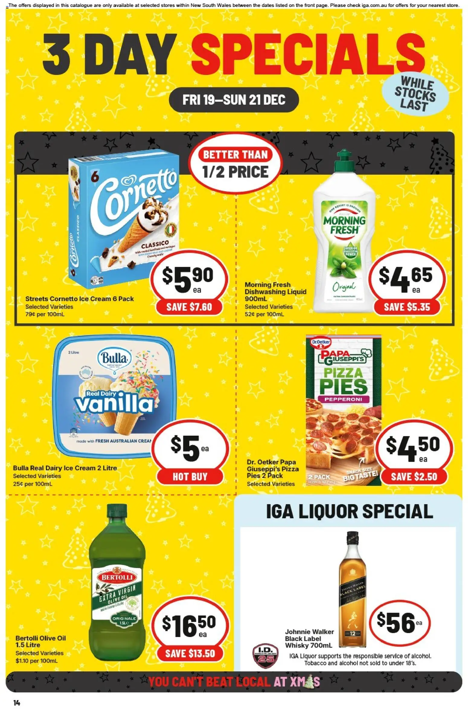 IGA catalogue - valid from 19.12.2025 | Page: 2 | Products: Oil, Cream, Ice cream, Pies