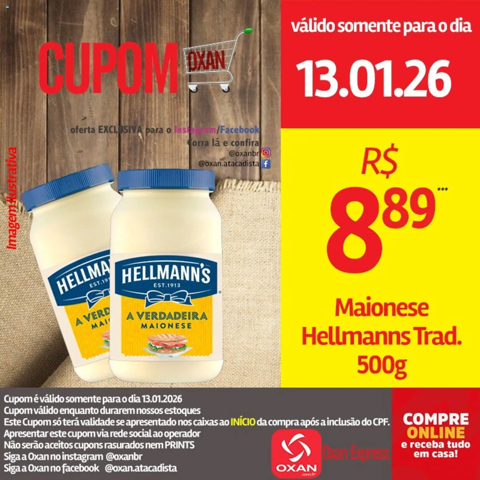 Oxan Atacadista Folheto - válido de 13.01.2026 | Página: 9 | Produtos: Maionese