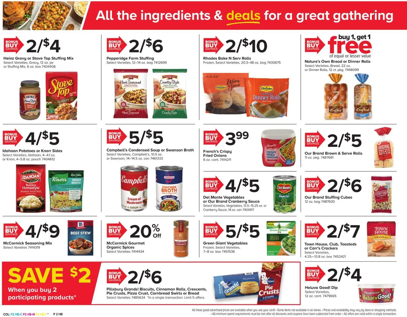 Giant Weekly Ad - valid from 21.11.2025 | Page: 2 | Products: Bread, Pizza, Beef, Cream