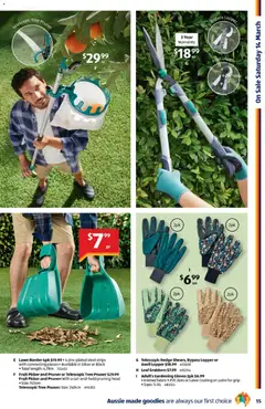 Preview of Aldi catalogue  - valid from 11.03.2026 | Page: 15 | Products: Pruning, Gloves