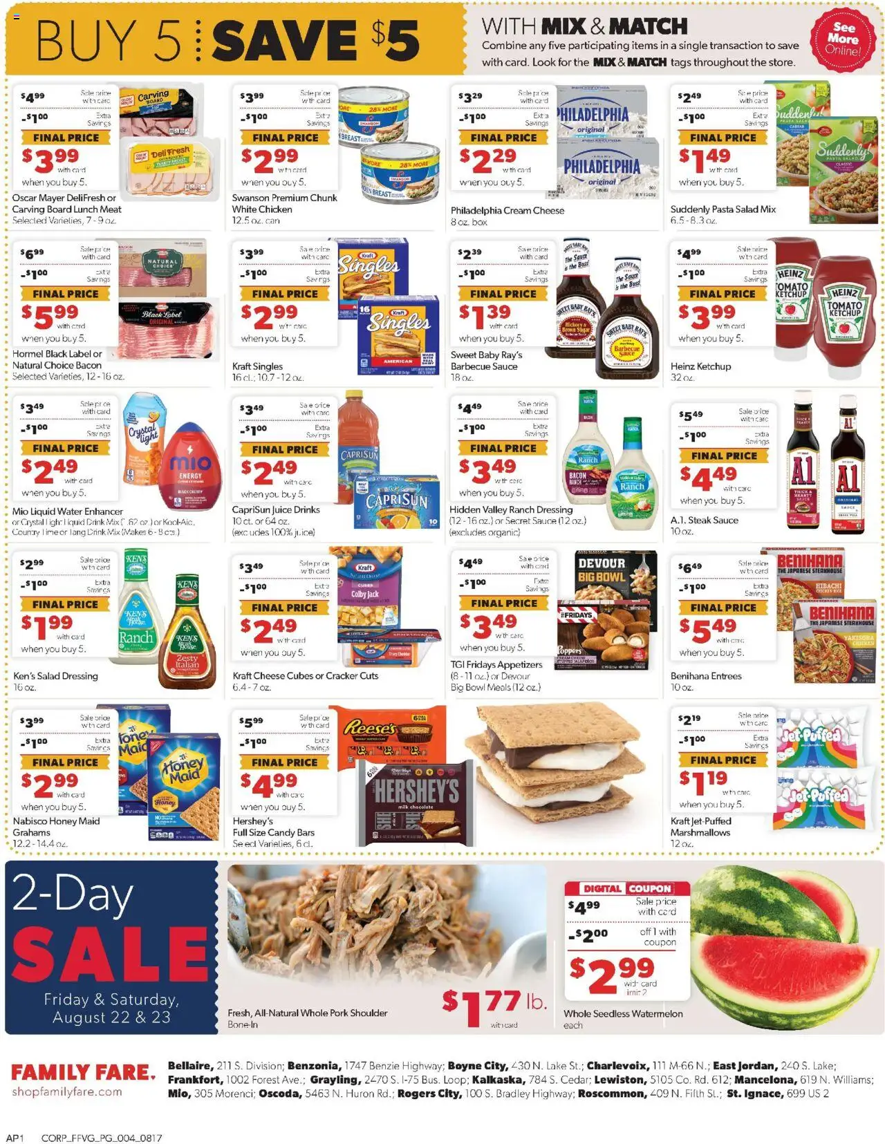 Family Fare Weekly Ad - MI - valid from 17.08.2025 | Page: 6 | Products: Box, Cheese, Chocolate, Juice