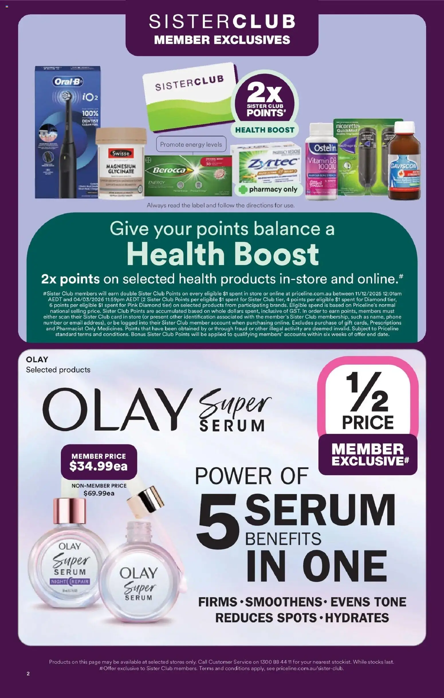 Priceline Pharmacy catalogue - valid from 22.01.2026 | Page: 2 | Products: Diamond, Phone, Vitamin