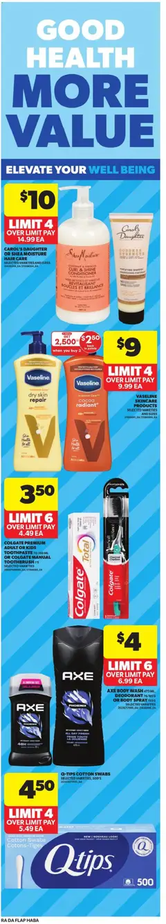 Preview of Atlantic Superstore weekly flyer / circulaire from shop Atlantic Superstore valid from 02.04.2026 | Page: 8 | Products: Shampoo, Conditioner, Body wash, Deodorant