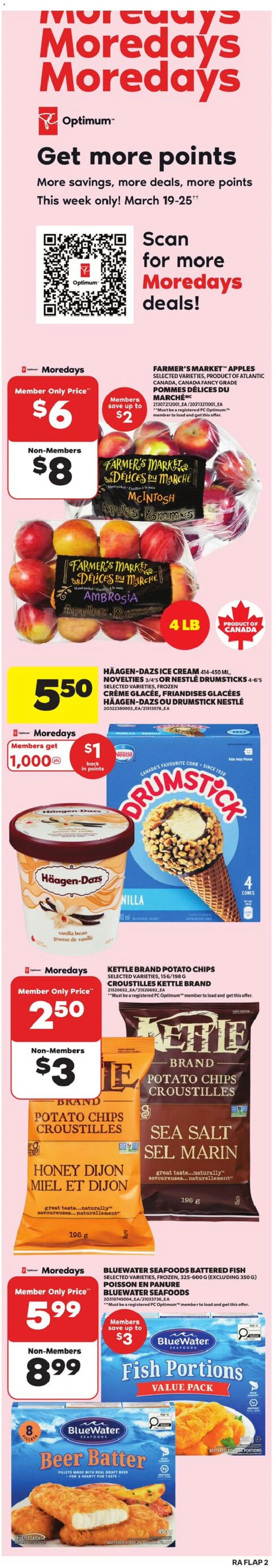Atlantic Superstore flyer valid from 19.03.2026 | Page: 2 | Products: Fish, Cream, PC, Beer